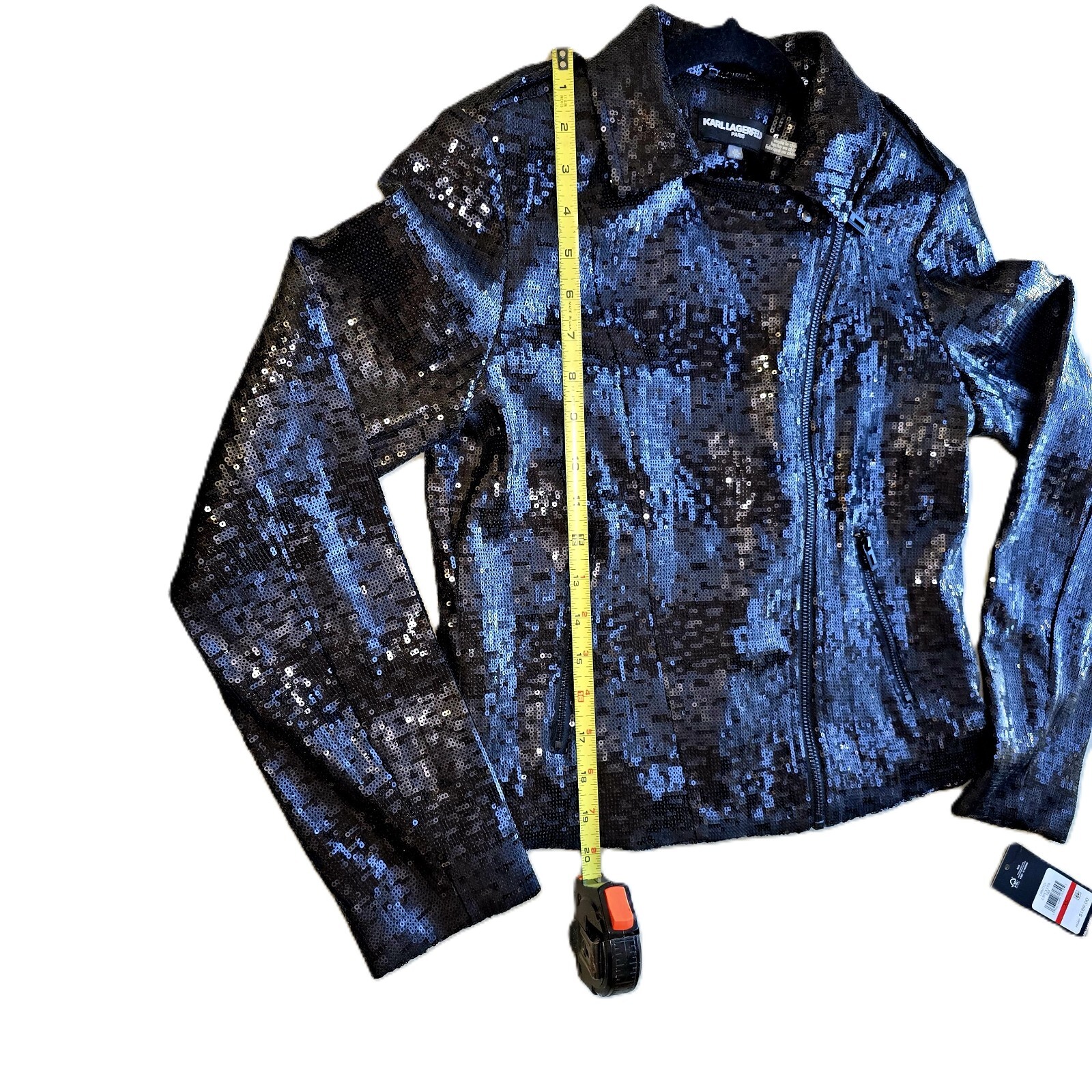 KARL LAGERFELD PARIS - Women's Sequined Moto Jacket – Size XS – NEW!
