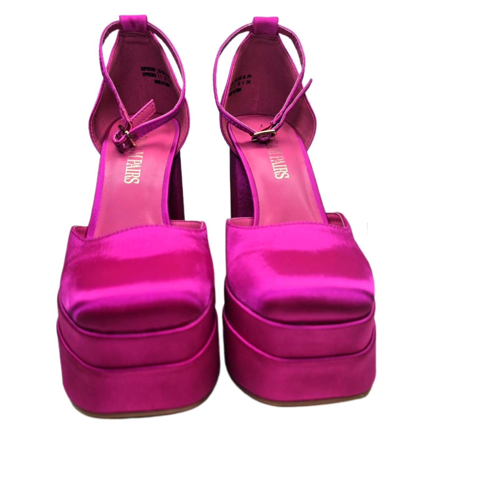 Dream Pairs Pink Platform Heels, Size 7 – Glamorous Style with All-Night Comfort