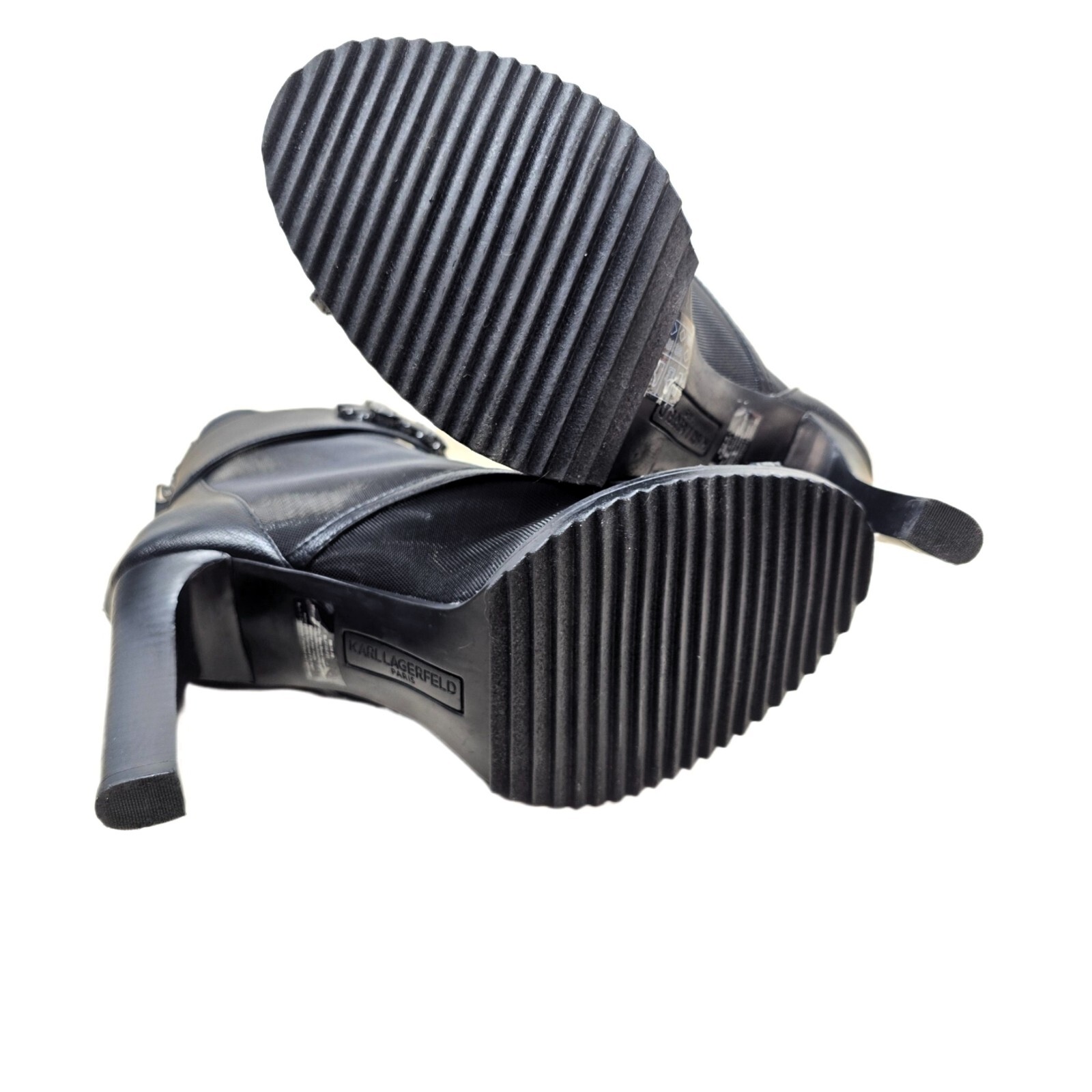Karl Lagerfeld Paris Women's Blayze Lug Sole Fashion Ankle Booties – Size 8M