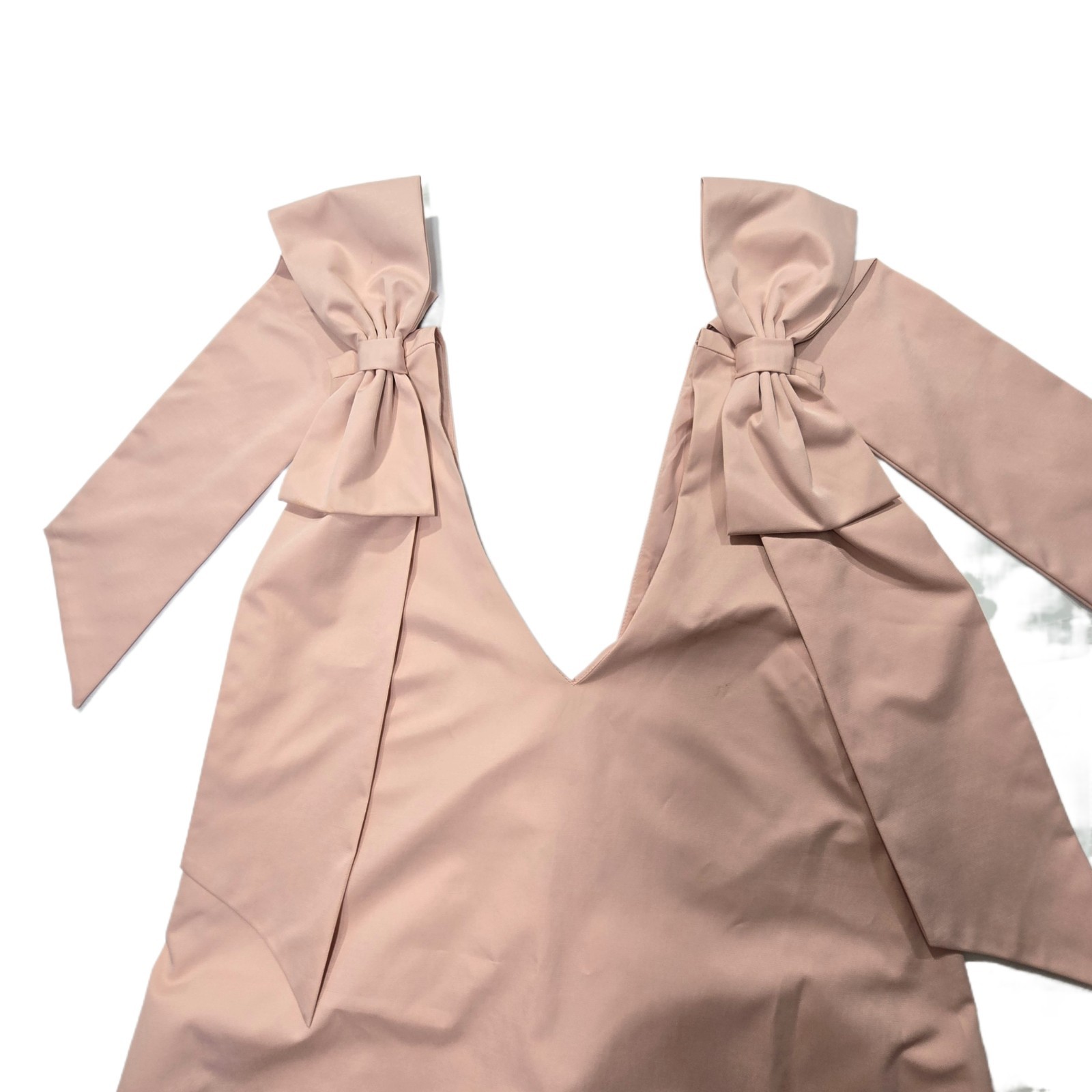 FORE New York & Company Women’s Pink Shoulder Bow Party Mini Dress Size S