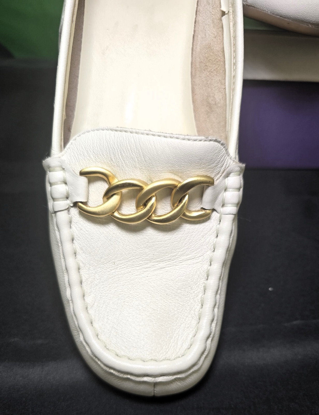 Mootsies Tootsies Piccalo Cream Colored Leather Loafers - Size 9
