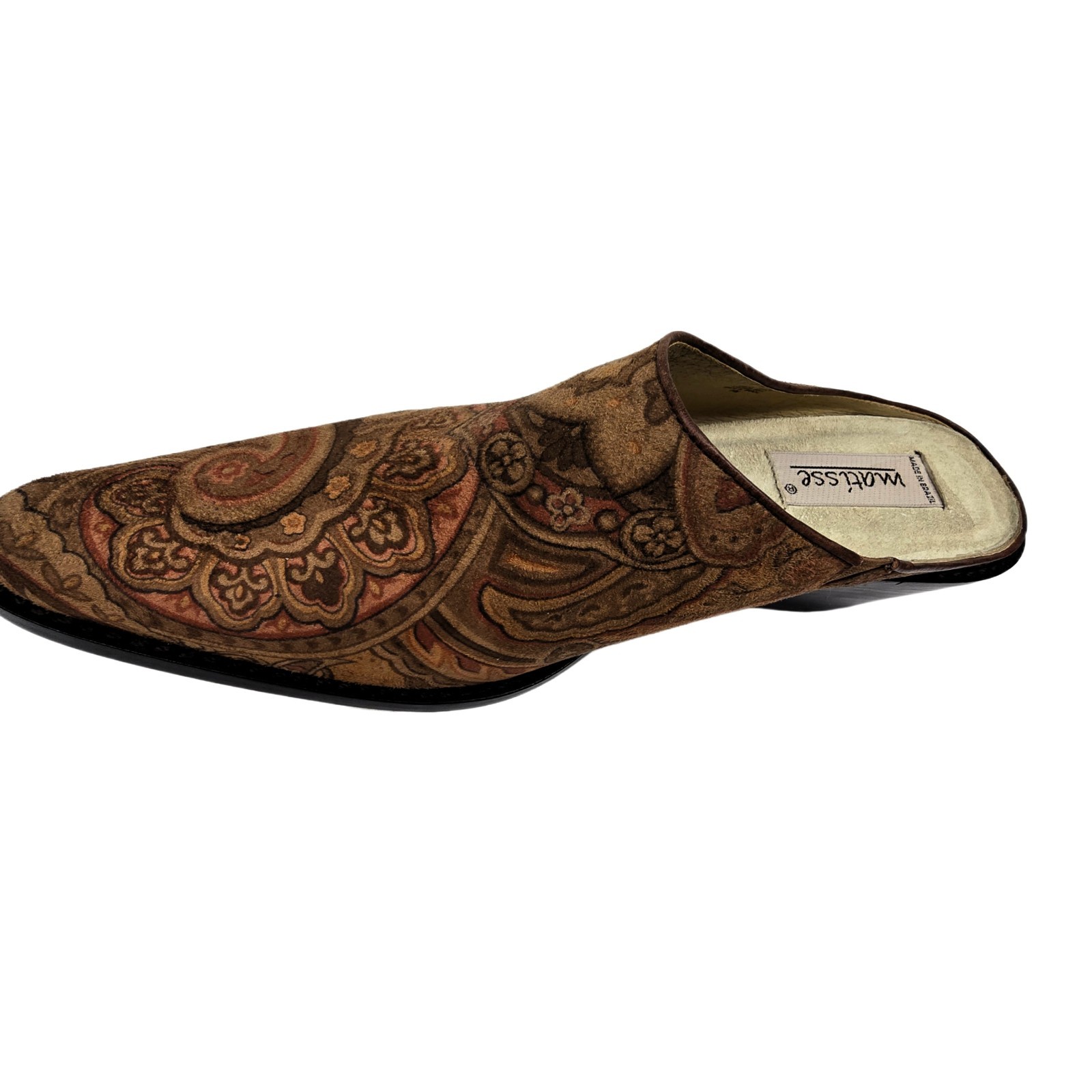 Matisse Southwestern Paisley Suede Mules Women’s 9 – Boho Country Slip-On