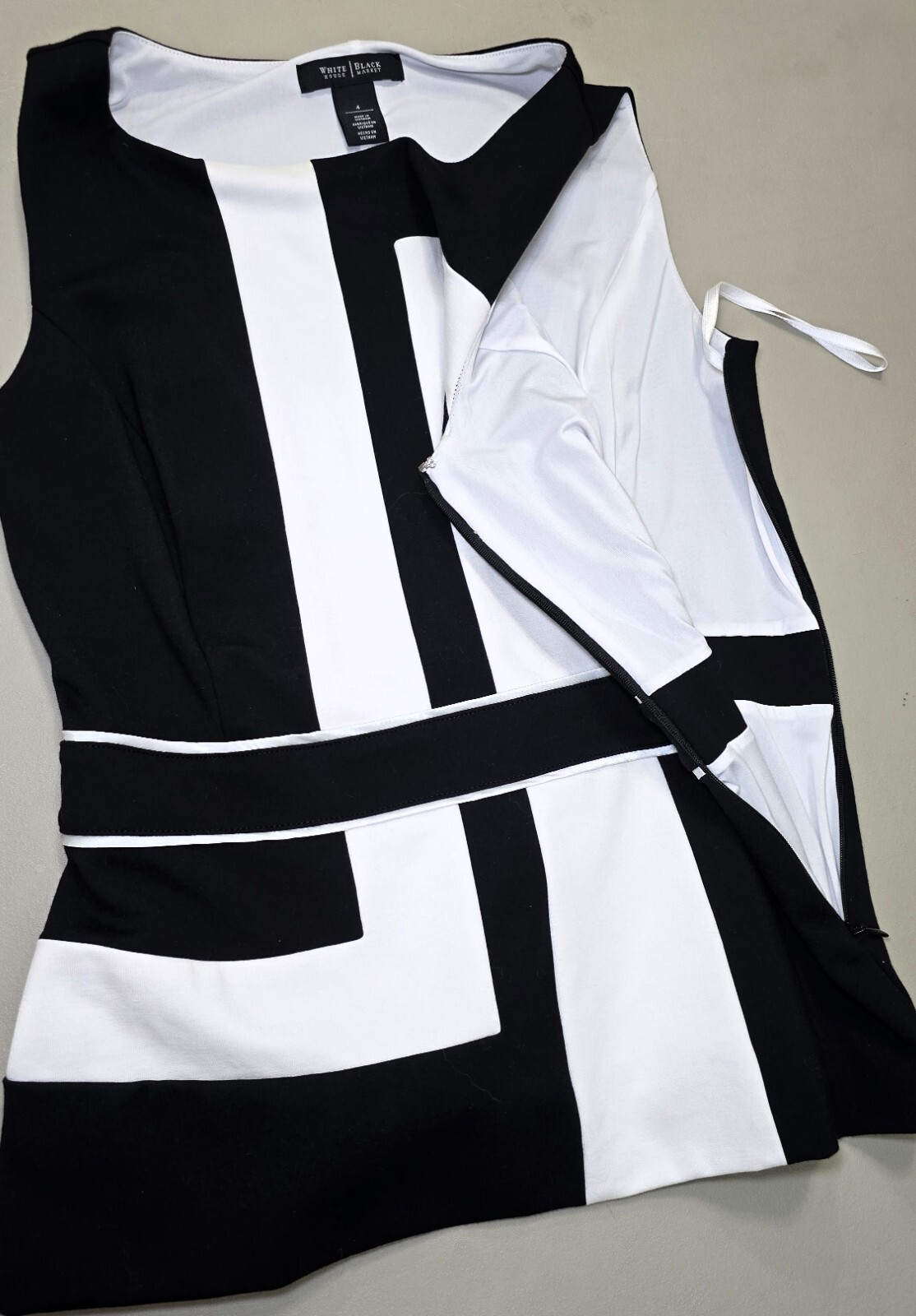 White House Black Market – High-Quality Geometric Top & Skirt Set, Size S!