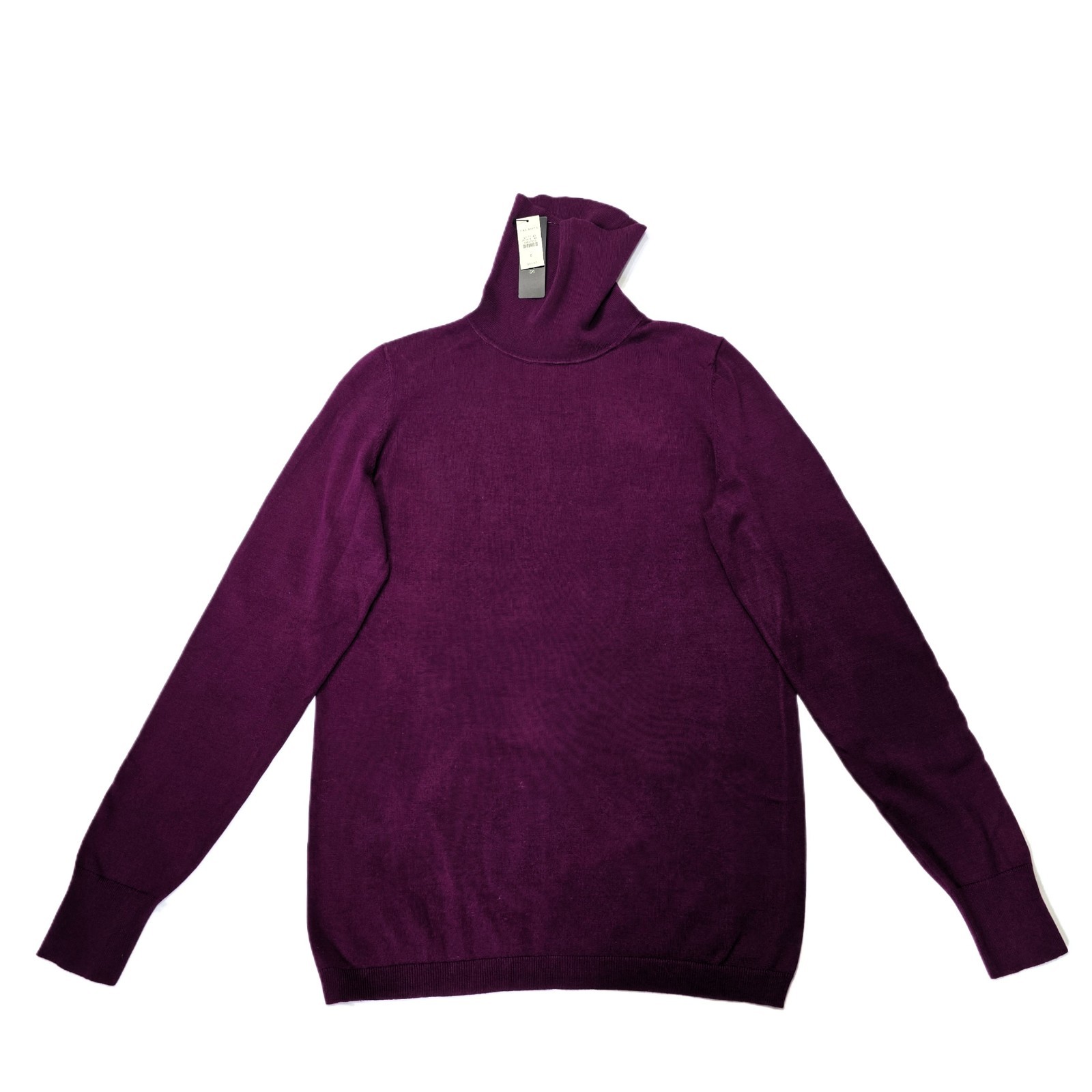 Talbots Women’s Purple Wine Turtleneck Sweater Long Sleeve Knit Size S NWT