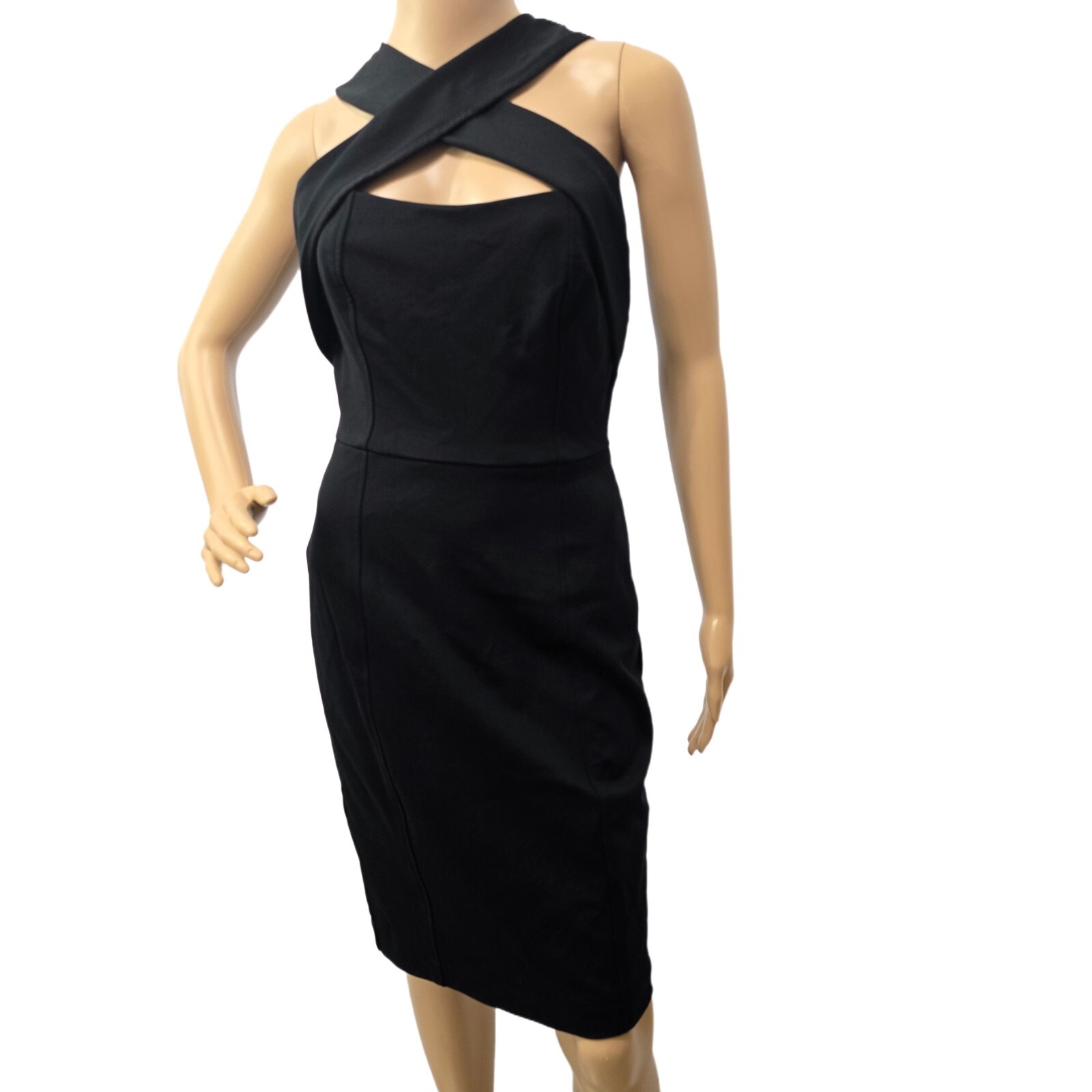 Cynthia Steffe Laguna Women's Crisscross Halter Dress Black Size 2
