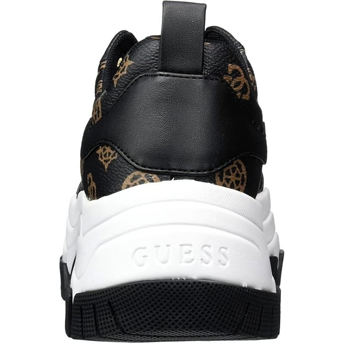 GUESS Women’s Bria Chunky Logo Sneaker Size 8 Black 4G Monogram Platform