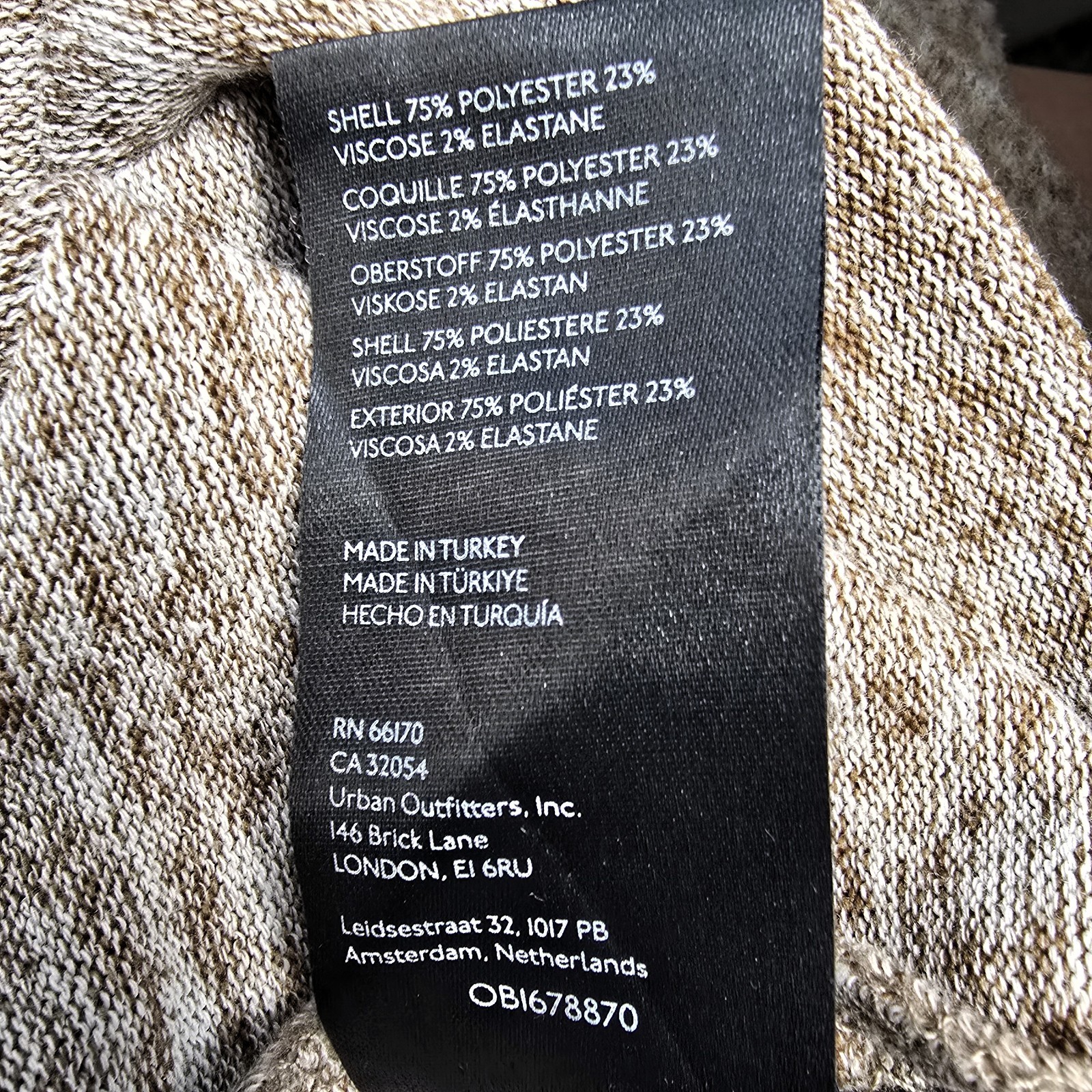 Maeve Anthropologie Soft Knit Cowl Neck Sweater Tan Bishop Sleeve Size L