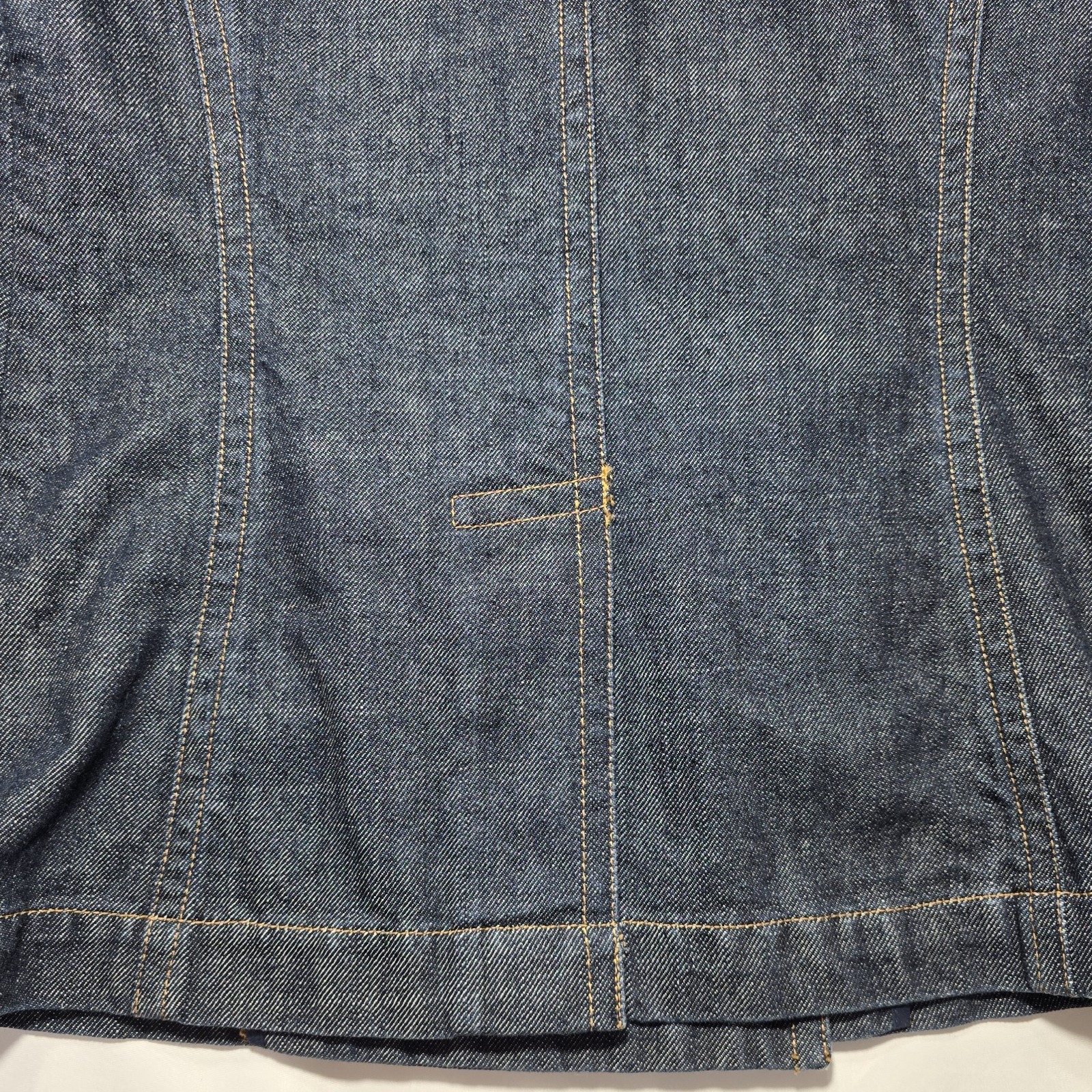 Gap Women’s Double-Breasted Denim Jacket Blazer XS Medium Wash Blue