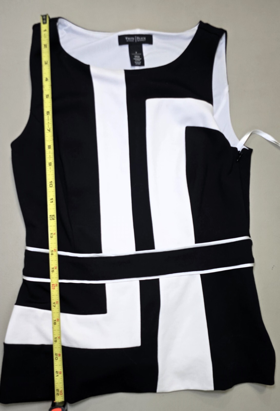 White House Black Market – High-Quality Geometric Top & Skirt Set, Size S!