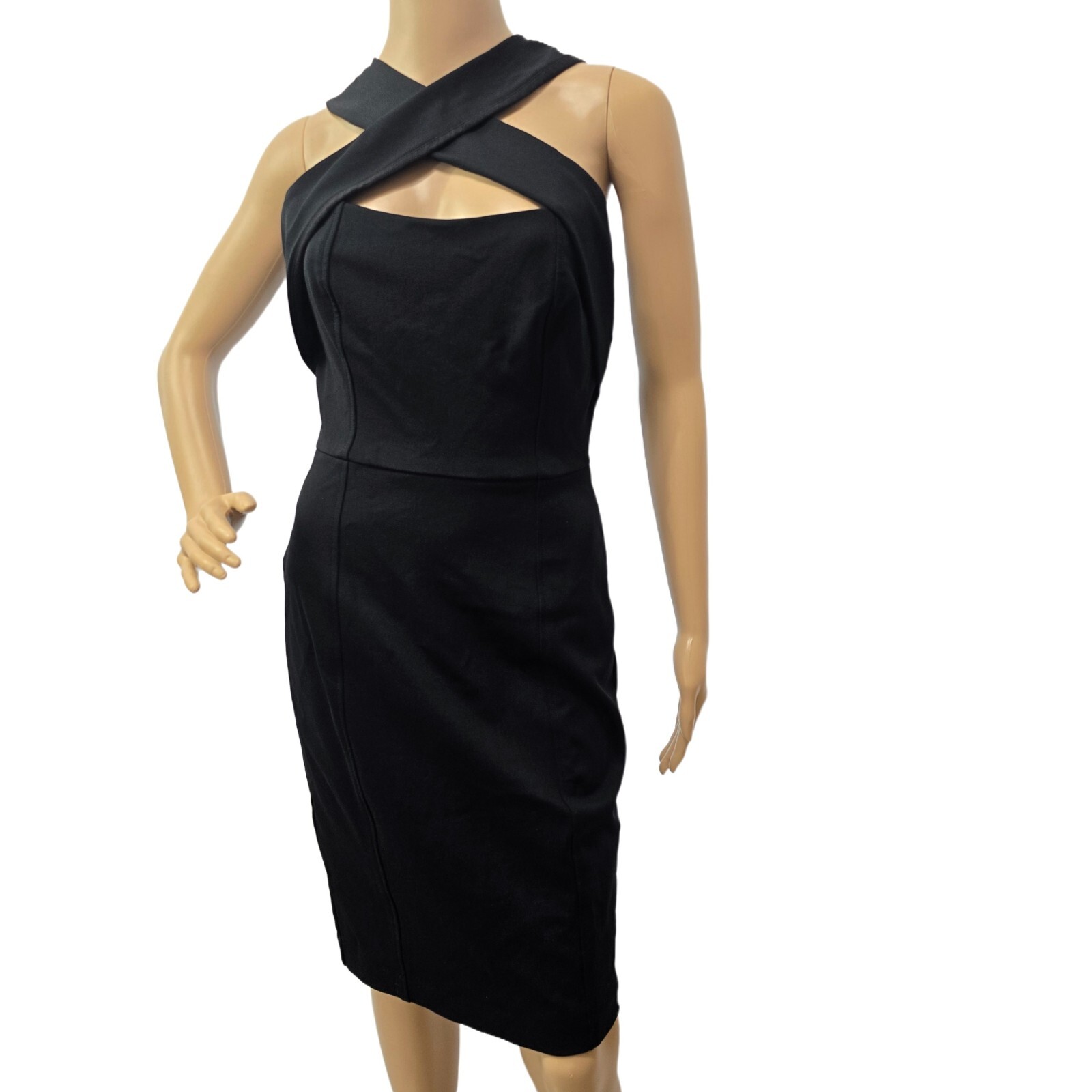 Cynthia Steffe Laguna Women's Crisscross Halter Dress Black Size 2