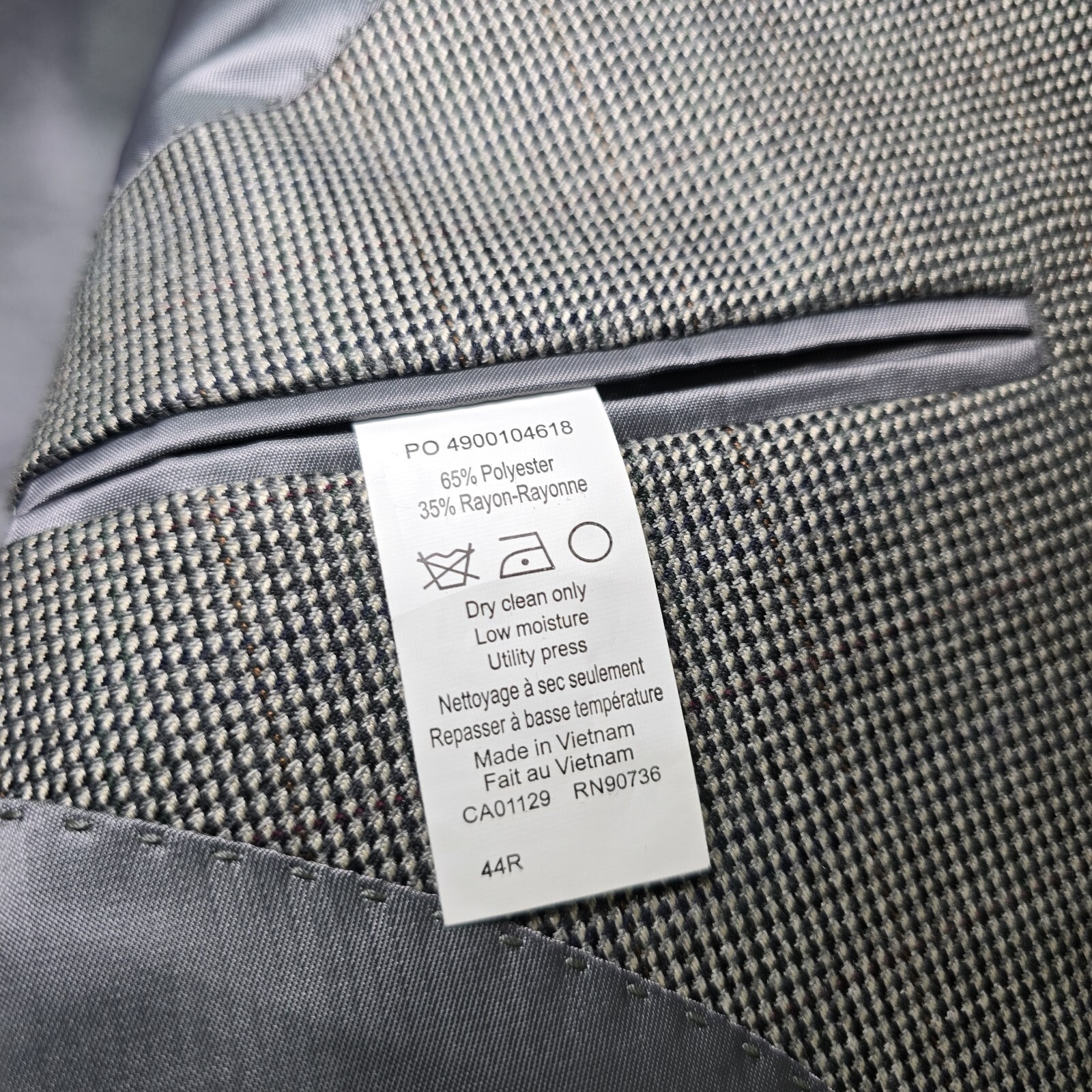 Lauren by Ralph Lauren Men's Rayon Blend Plaid Sport Blazer – Gray 44R