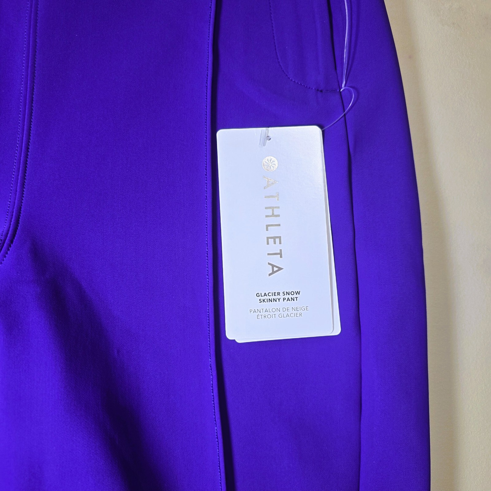 ATHLETA GLACIER SNOW SKINNY PANTS - PURPLE -Size 6 NWT