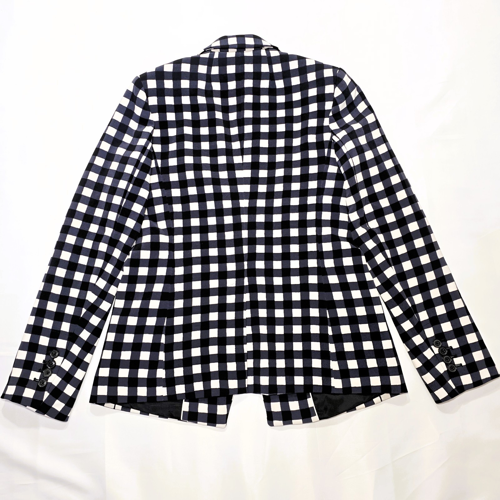Banana Republic Women’s Gingham Blazer Size 4 Check Print Jacket Work Casual