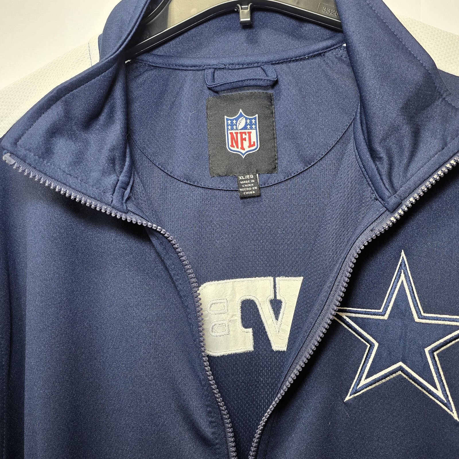 NFL Dallas Cowboys Full-Zip Jacket | Size XL | Blue & White | NWT