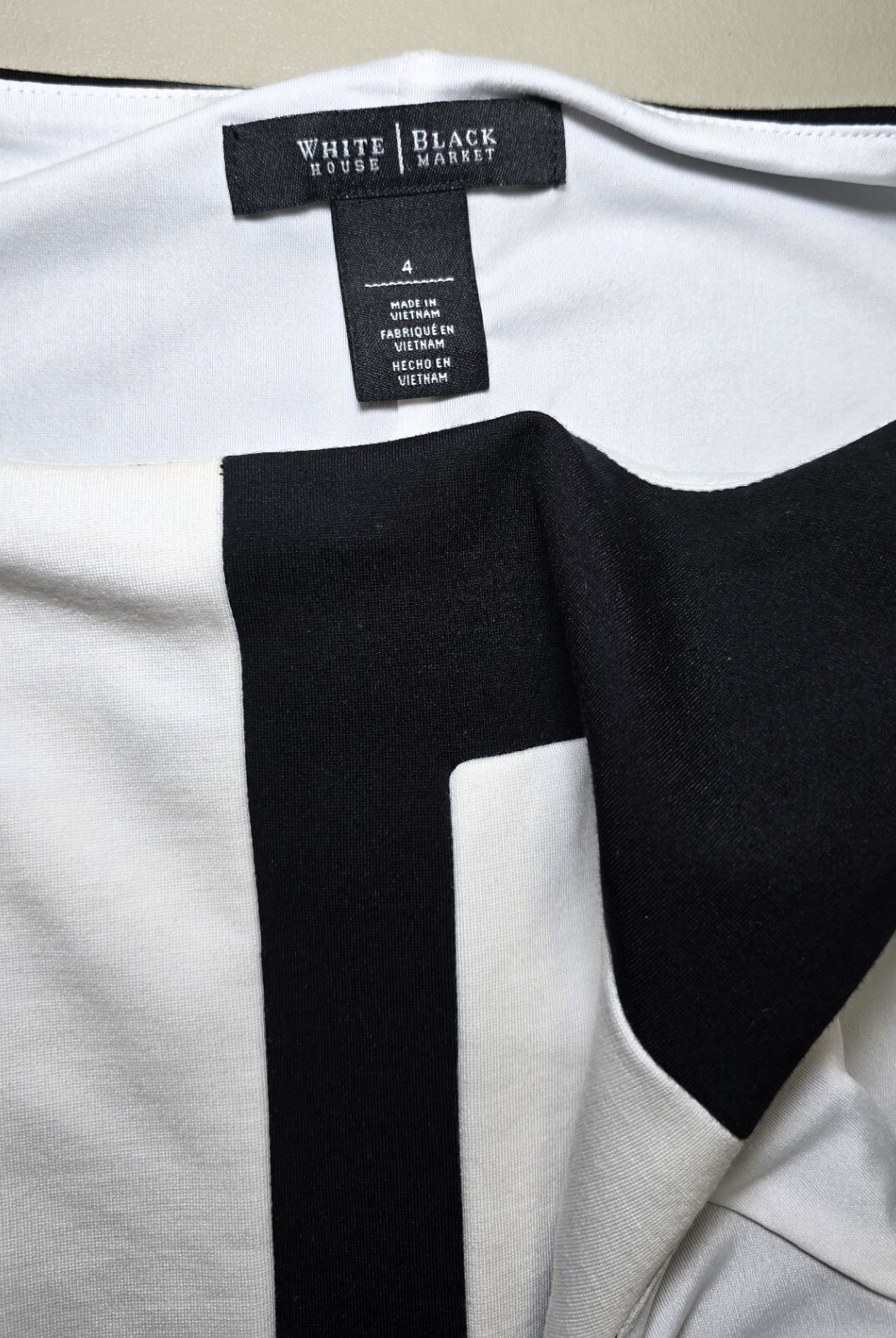 White House Black Market – High-Quality Geometric Top & Skirt Set, Size S!