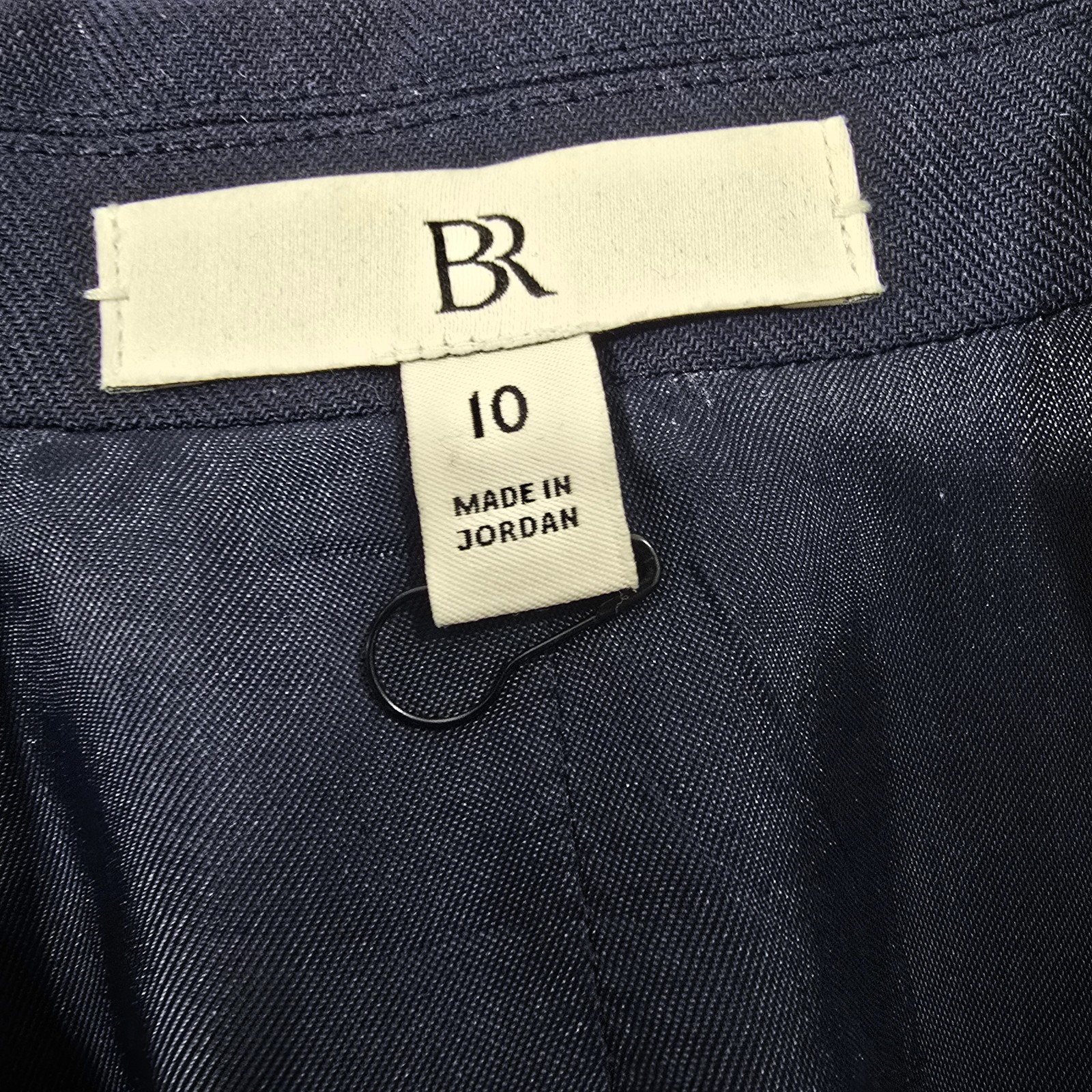 Banana Republic Women’s Captain’s Blazer Navy Blue Size 10 Wool Blend | NEW