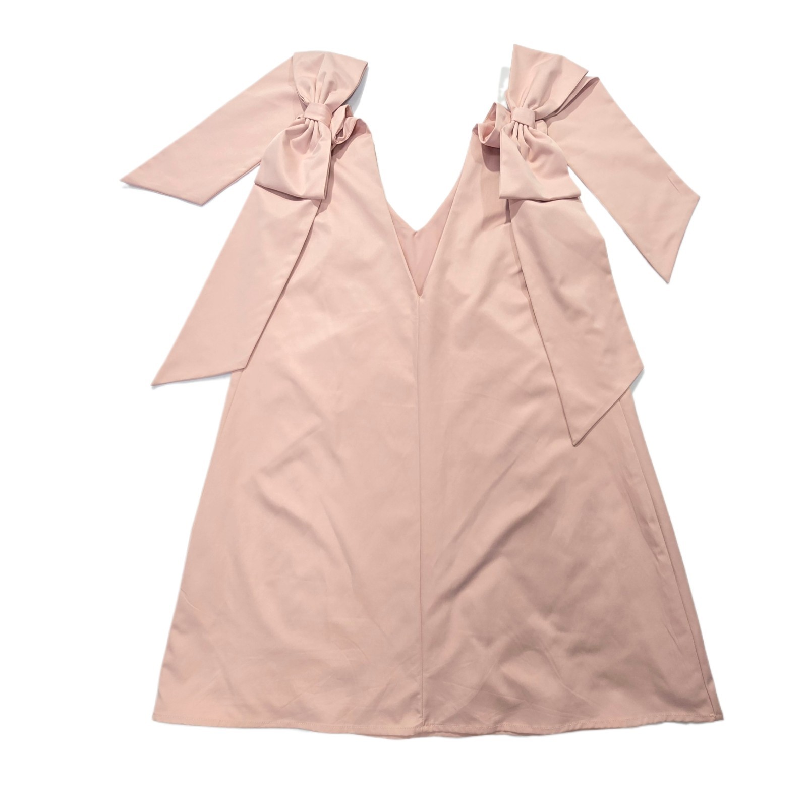 FORE New York & Company Women’s Pink Shoulder Bow Party Mini Dress Size S