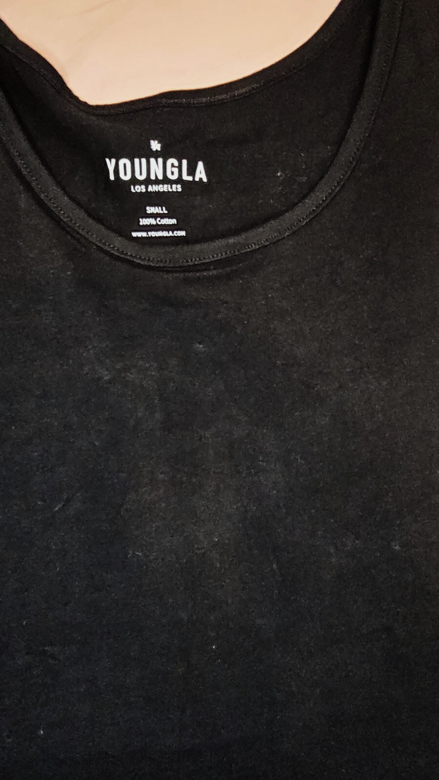 YoungLA Muscle Tank - Black (Size S) | Oversized Fit | Men's