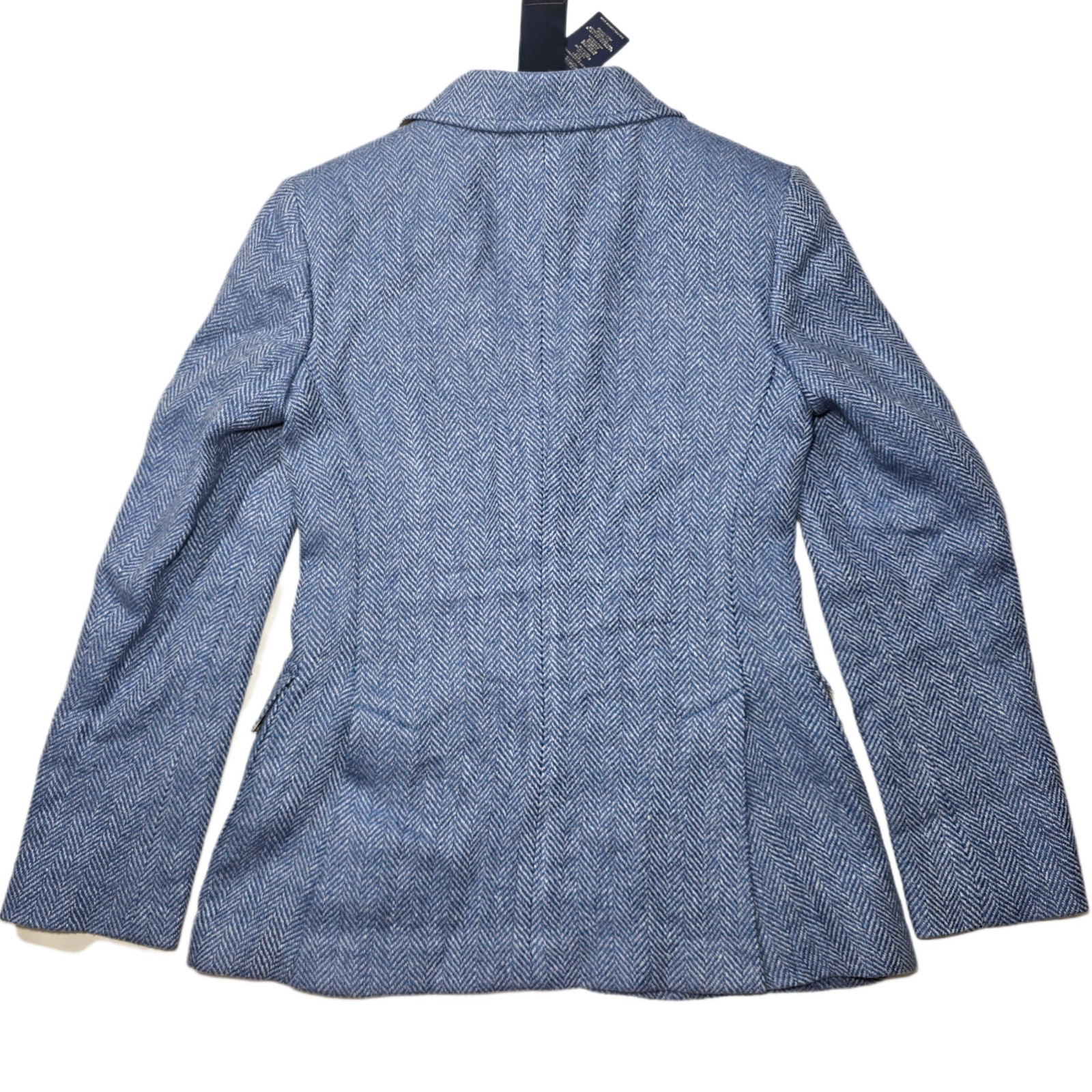 Polo Ralph Lauren Women’s Herringbone Linen Silk Wool Blazer Size 2 NWT