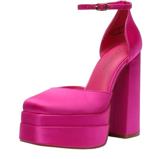 Dream Pairs Pink Platform Heels, Size 7 – Glamorous Style with All-Night Comfort