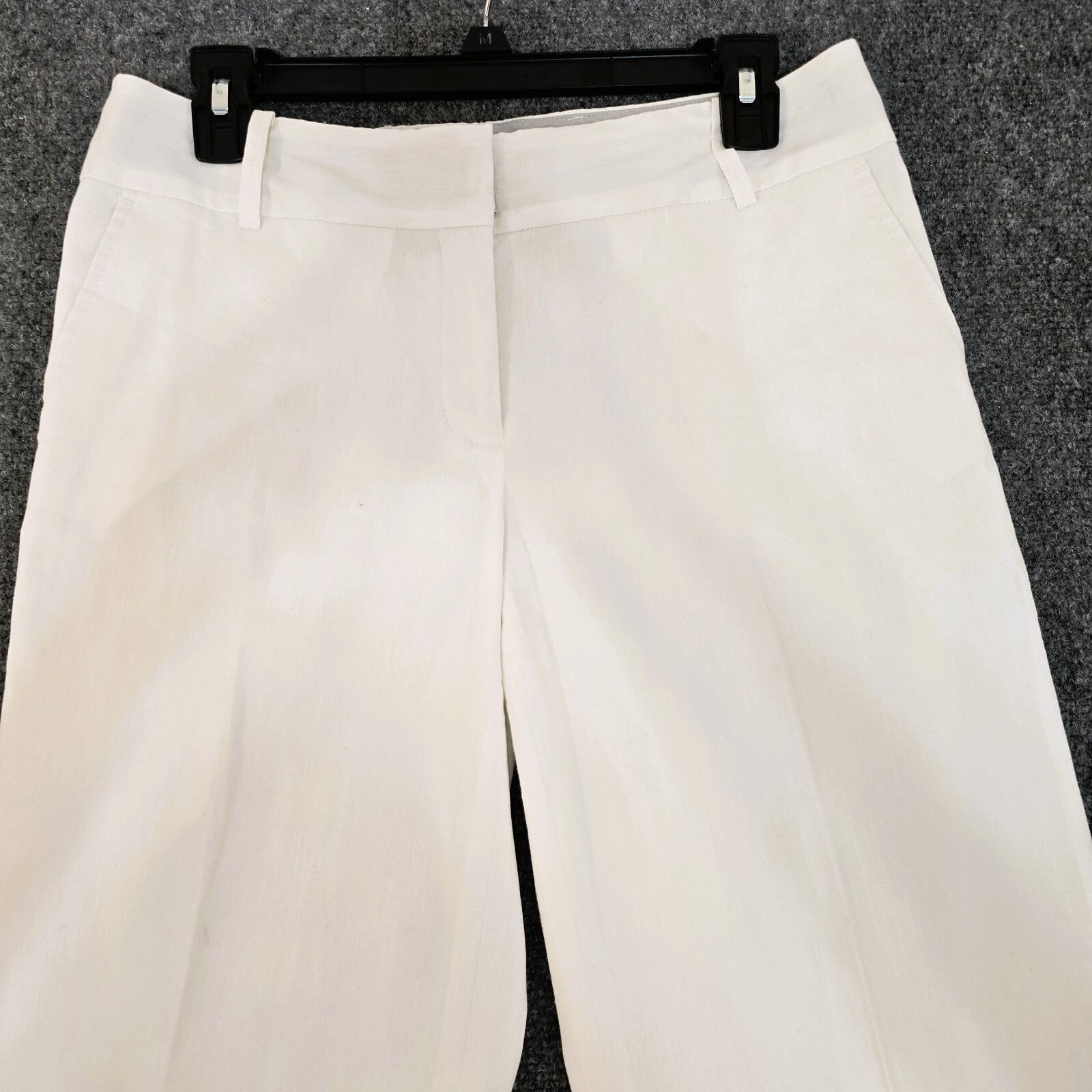 CLASSIQUES ENTIER Women’s White Linen Blend Dress Pants - Size 4 X 34 Tall