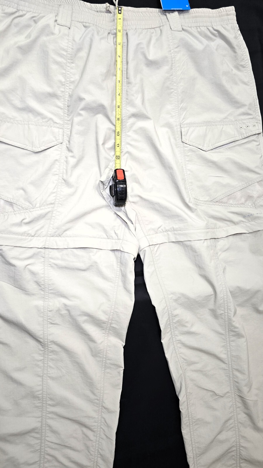 Columbia PFG Fishing Gear Convertible Pants - Beige - Sz XXL - Inseam 32".