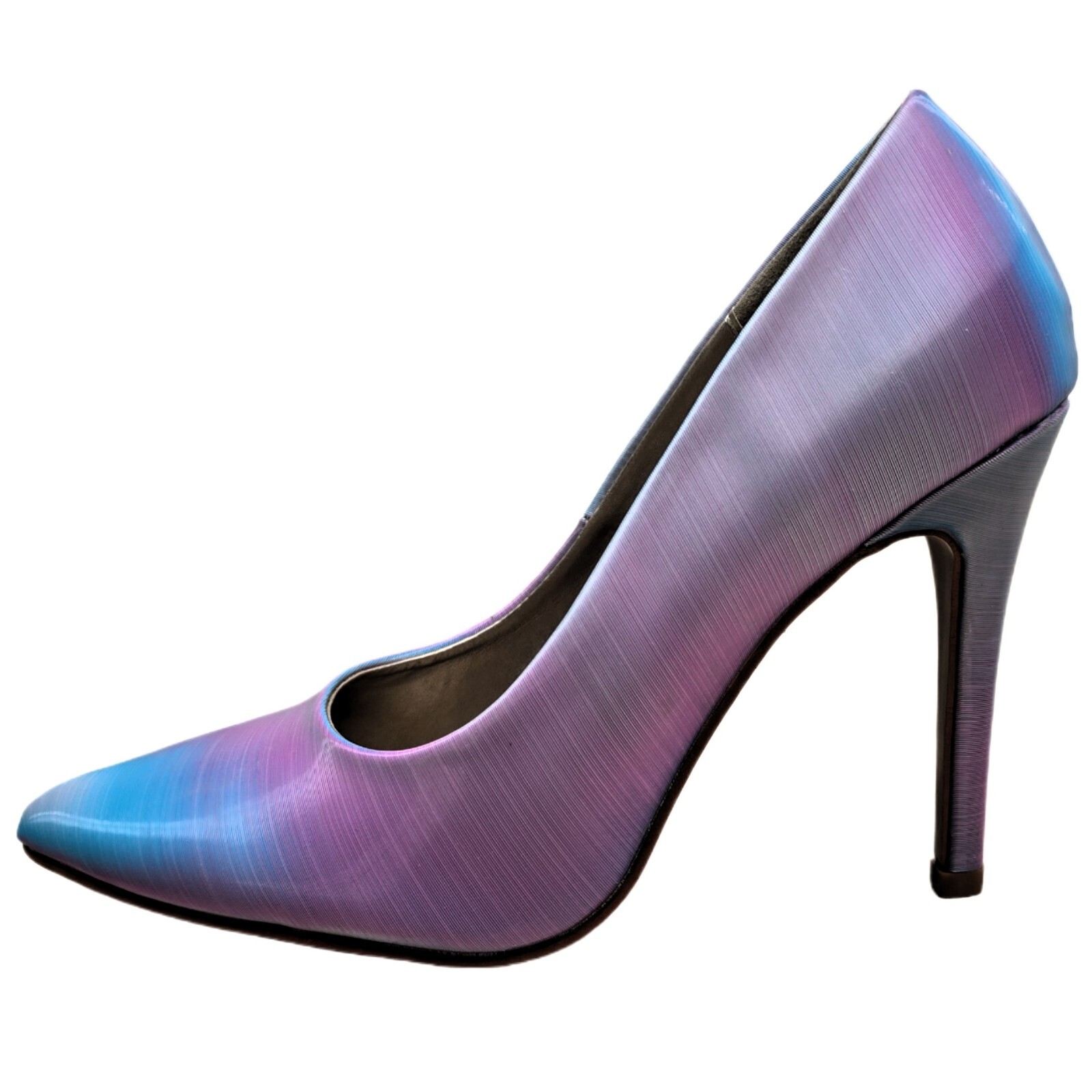 Torta Caliente Womens Iridescent Stiletto Heel Shoes Size 7M Mermaid Fairy Fair
