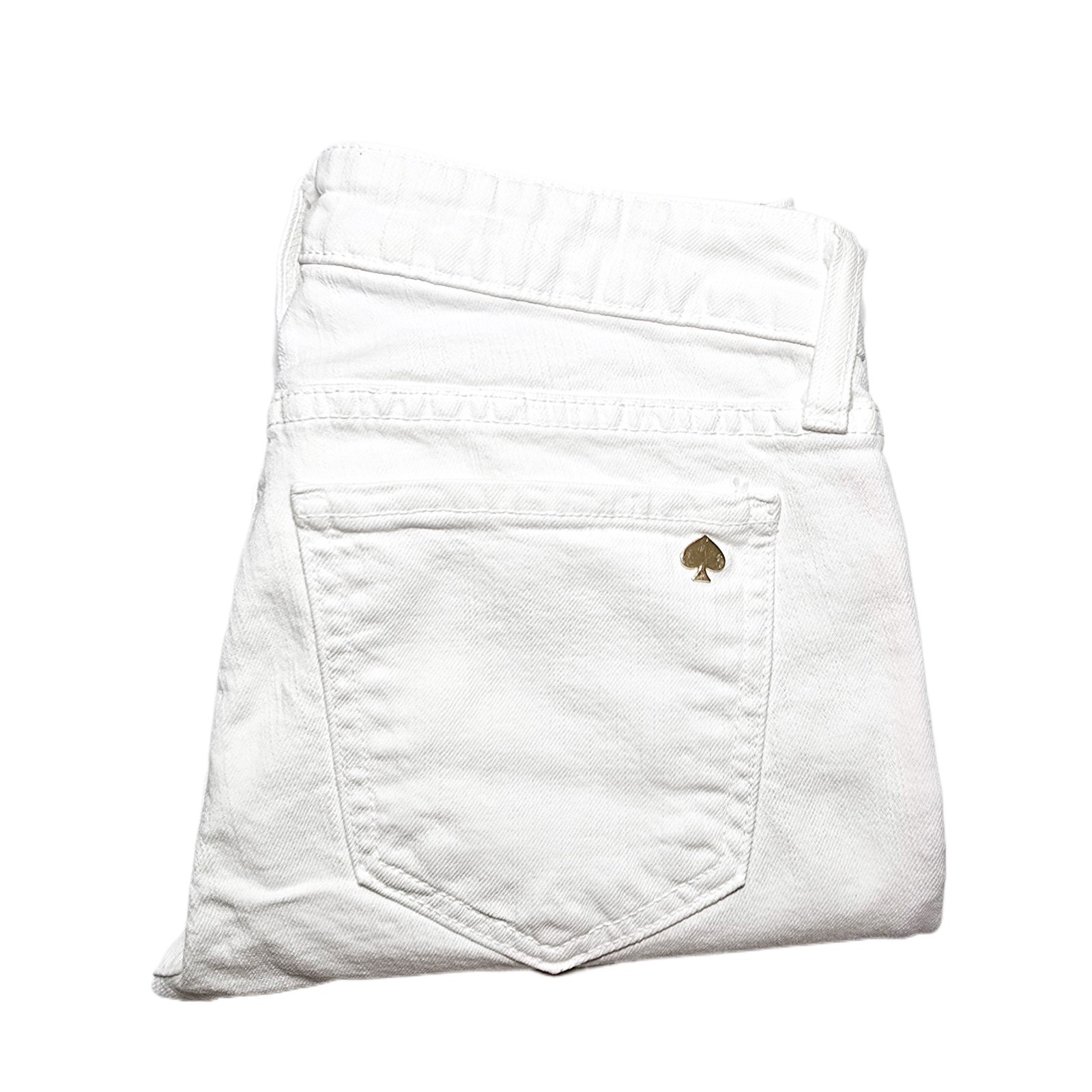 Kate Spade Broome Street Women’s White Capri Jeans Size 26 Slim Fit Stretch