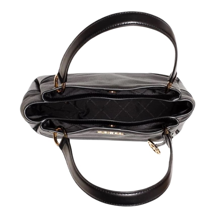 MICHAEL KORS NICOLE LARGE SHOULDER TOTE LEATHER BAG BLACK