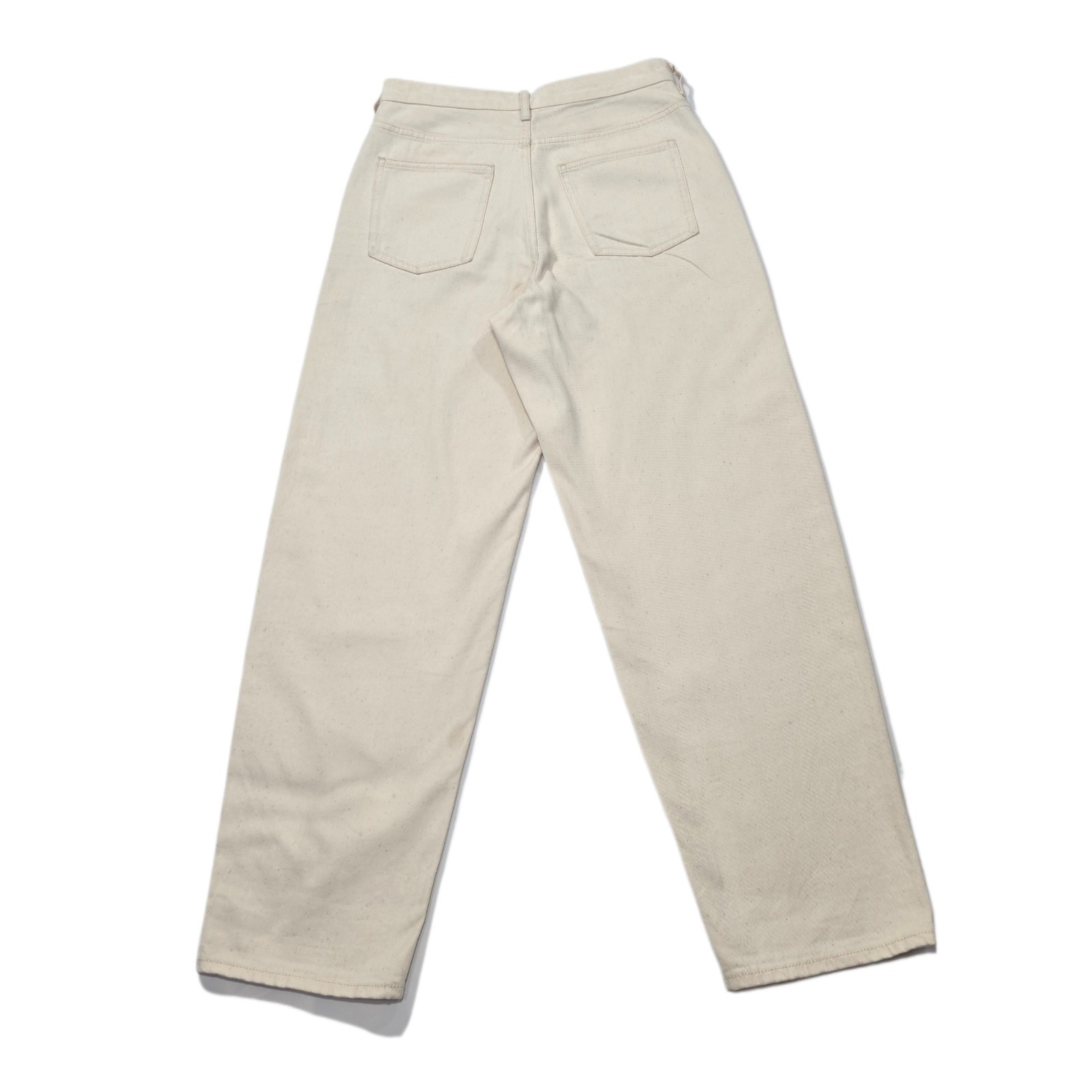 COS Tapered High-Rise Ankle-Length Jeans, Non-Stretch, Recycled Cotton, Size 27