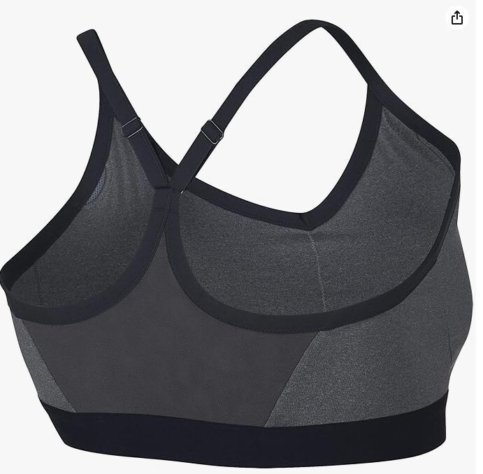 Nike Women's Pro Indy Bra Size 1X - Gray and Black - New with Tags
