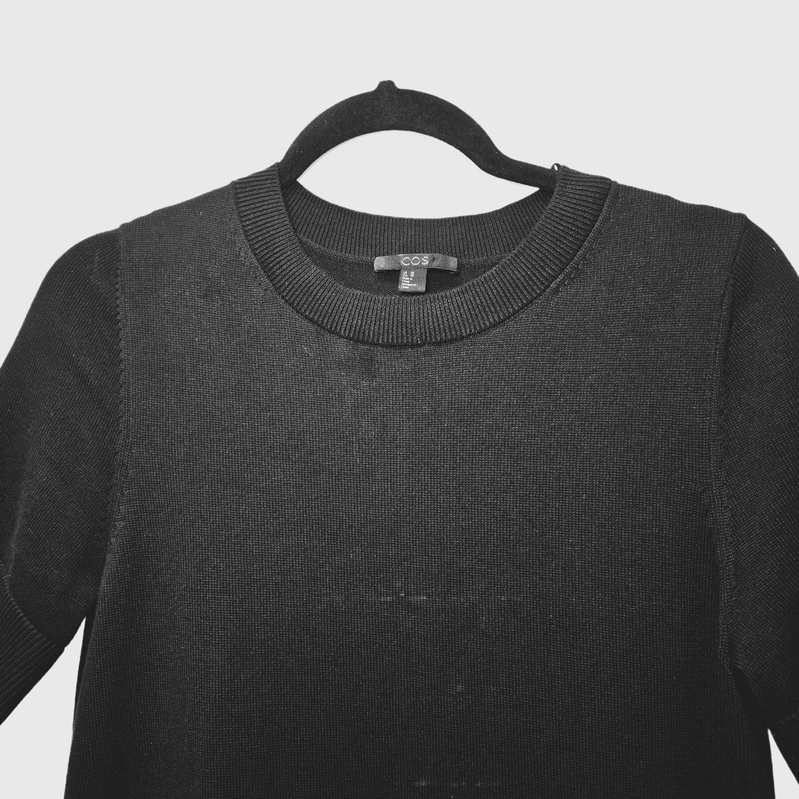 COS Women’s Smocked Panel A-Line Dress – Black, Size XS