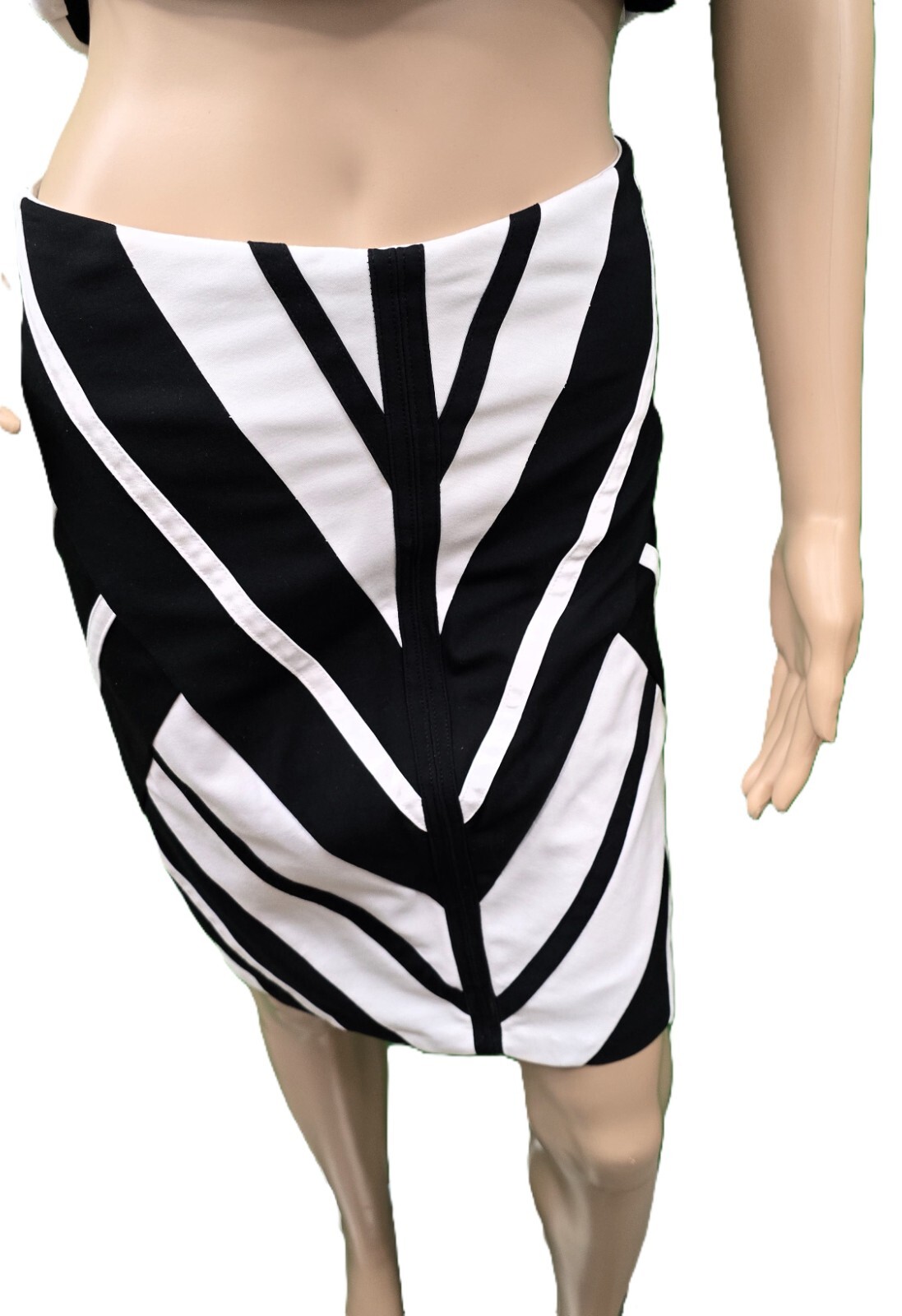 White House Black Market – High-Quality Geometric Top & Skirt Set, Size S!