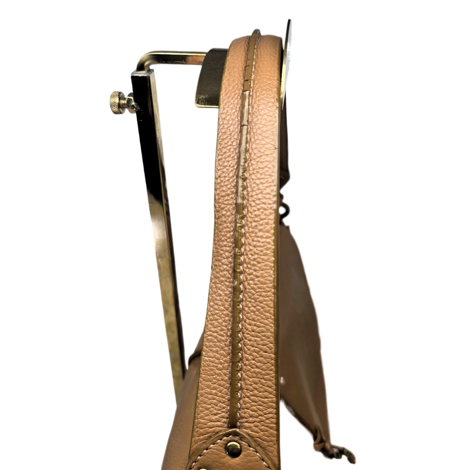 Via Spiga Genuine Leather Shoulder Bag - Caramel