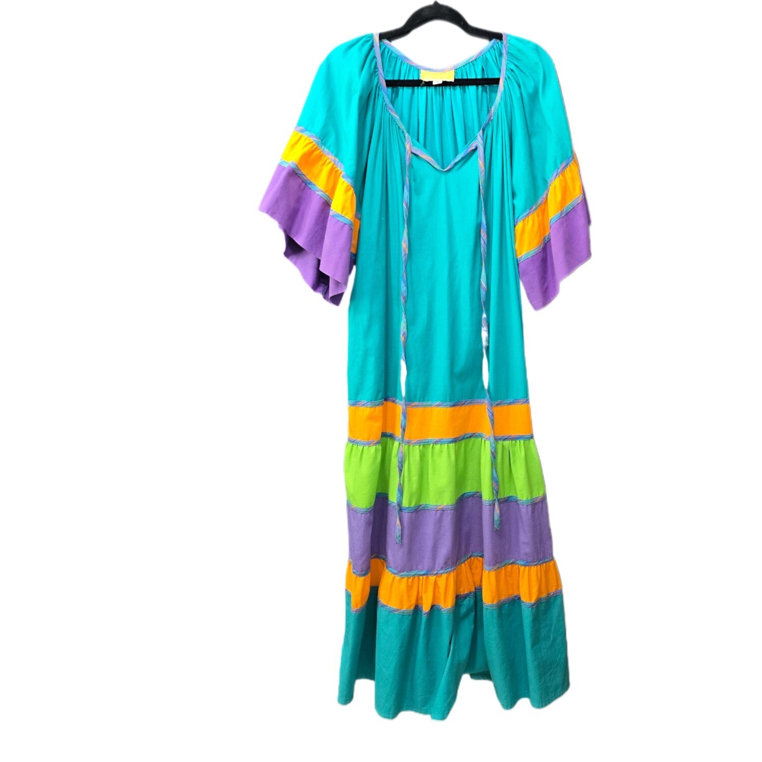 Bueno Flamboyan Women's Vintage 80s Maxi Dress - Bold & One of a Kind