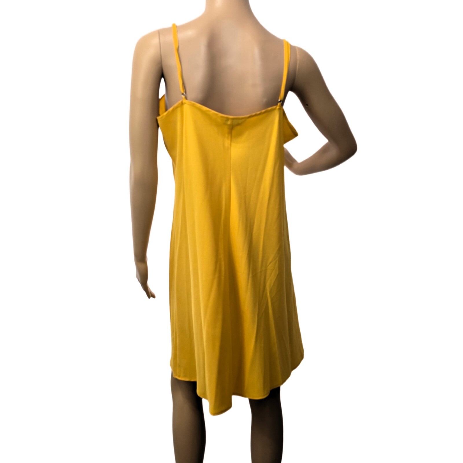 NANETTE LEPORE Women's Yellow Slip Dress – Spaghetti Straps, Size 10