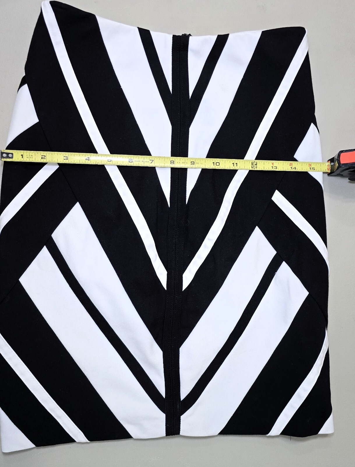 White House Black Market – High-Quality Geometric Top & Skirt Set, Size S!