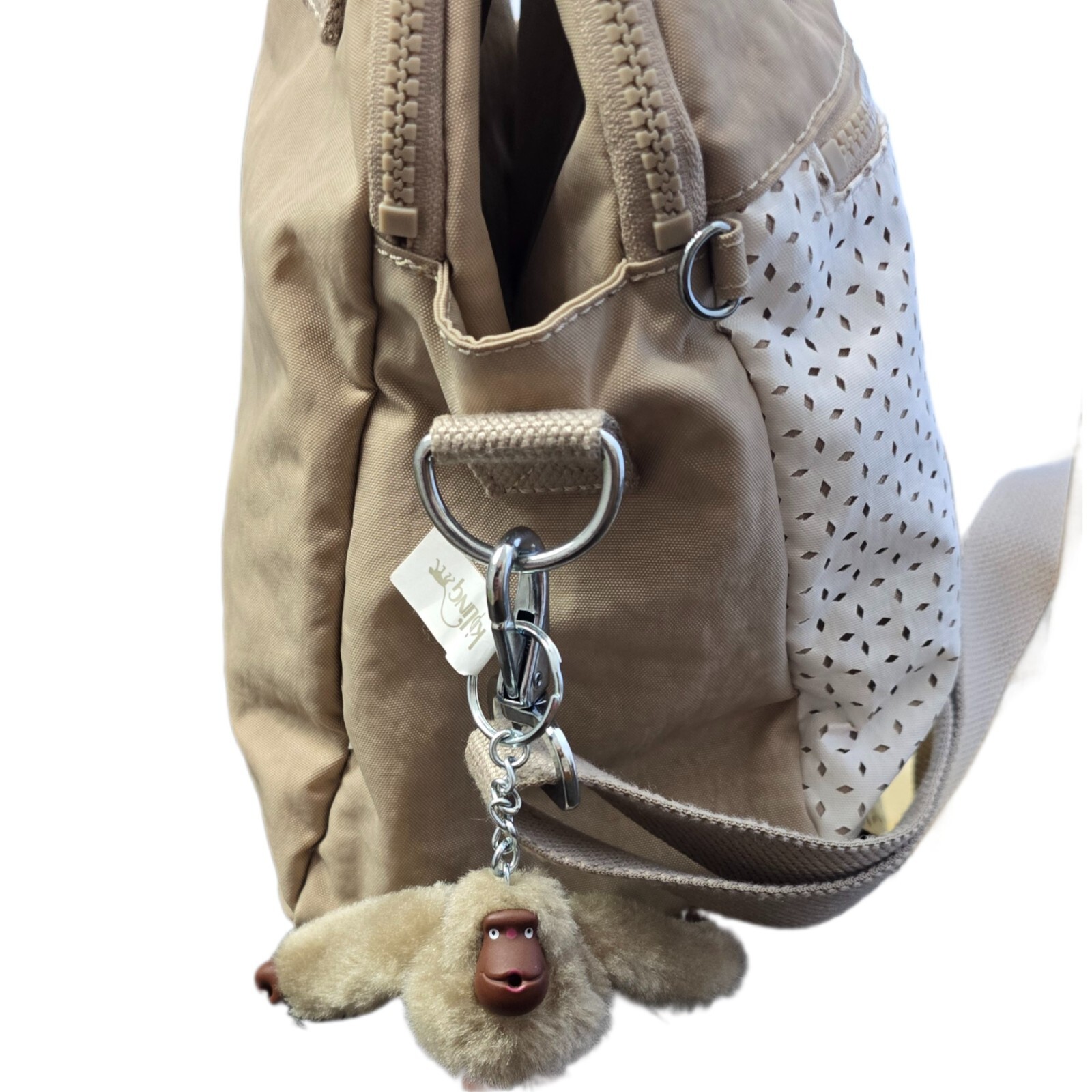 Kipling Dania Large Handbag – Aged White BL | 3 Compartments
