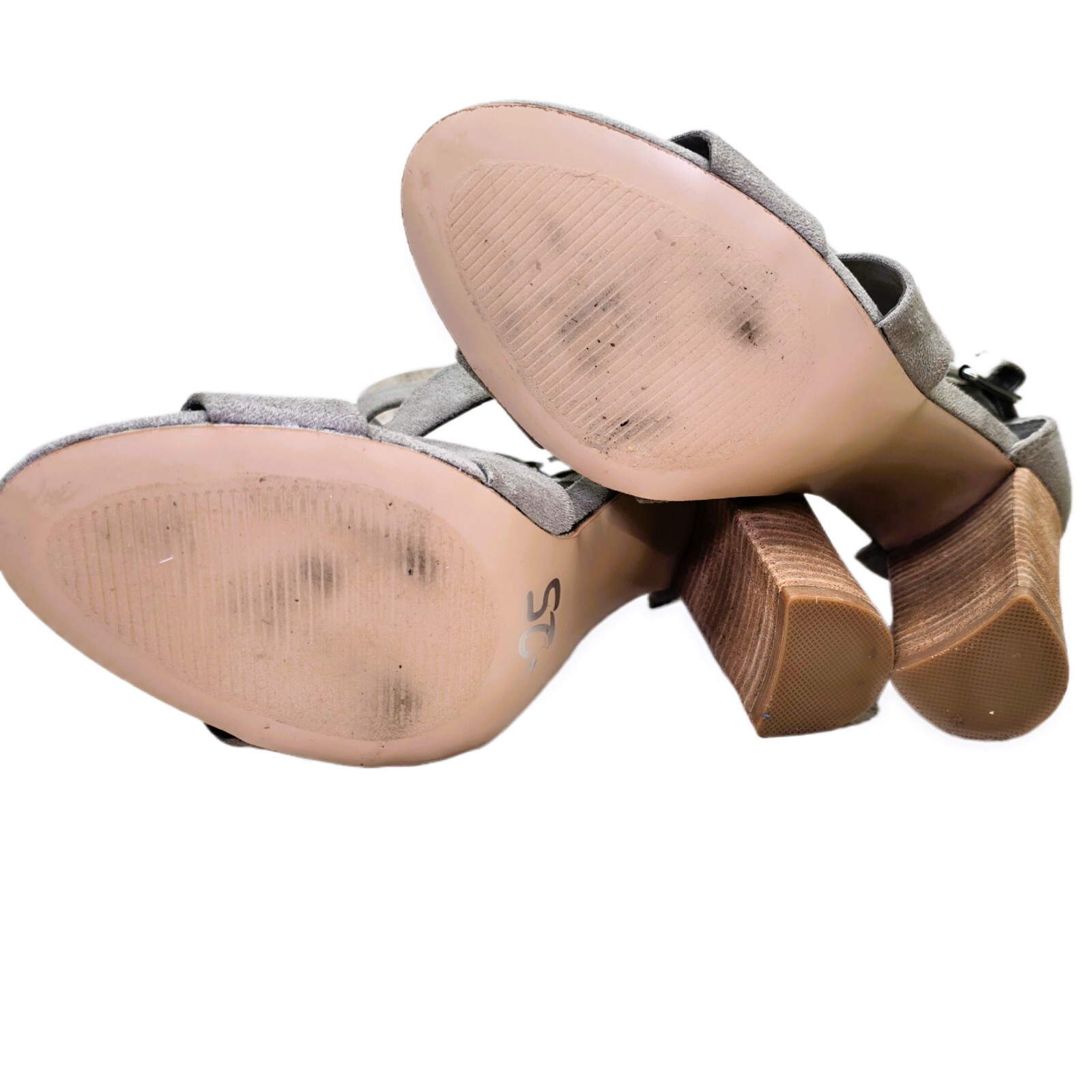 Carlos by Carlos Santana Women's Laura Dress Sandals Size 7.5M - Gray Suede