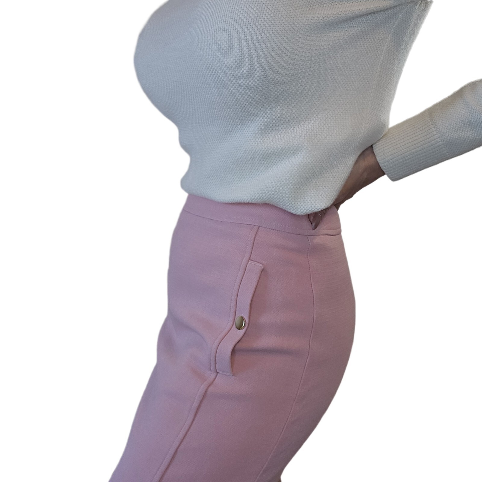 Ann Taylor LOFT Structured Woven Button Pocket Shift Skirt - Size 4, Cheery Pink
