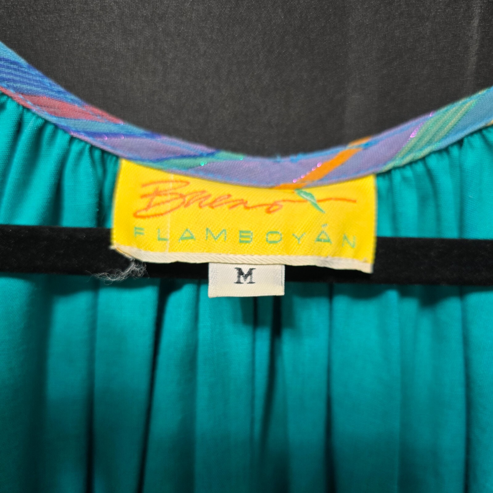 Bueno Flamboyan Women's Vintage 80s Maxi Dress - Bold & One of a Kind