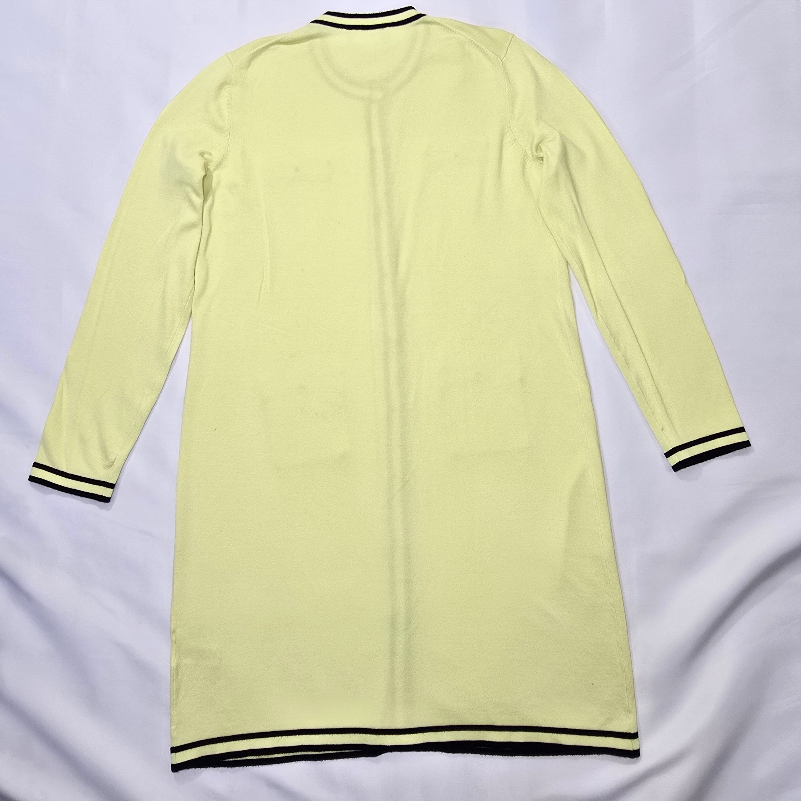 Karl Lagerfeld Paris Sweater Day Dress Long Sleeve Green Black M