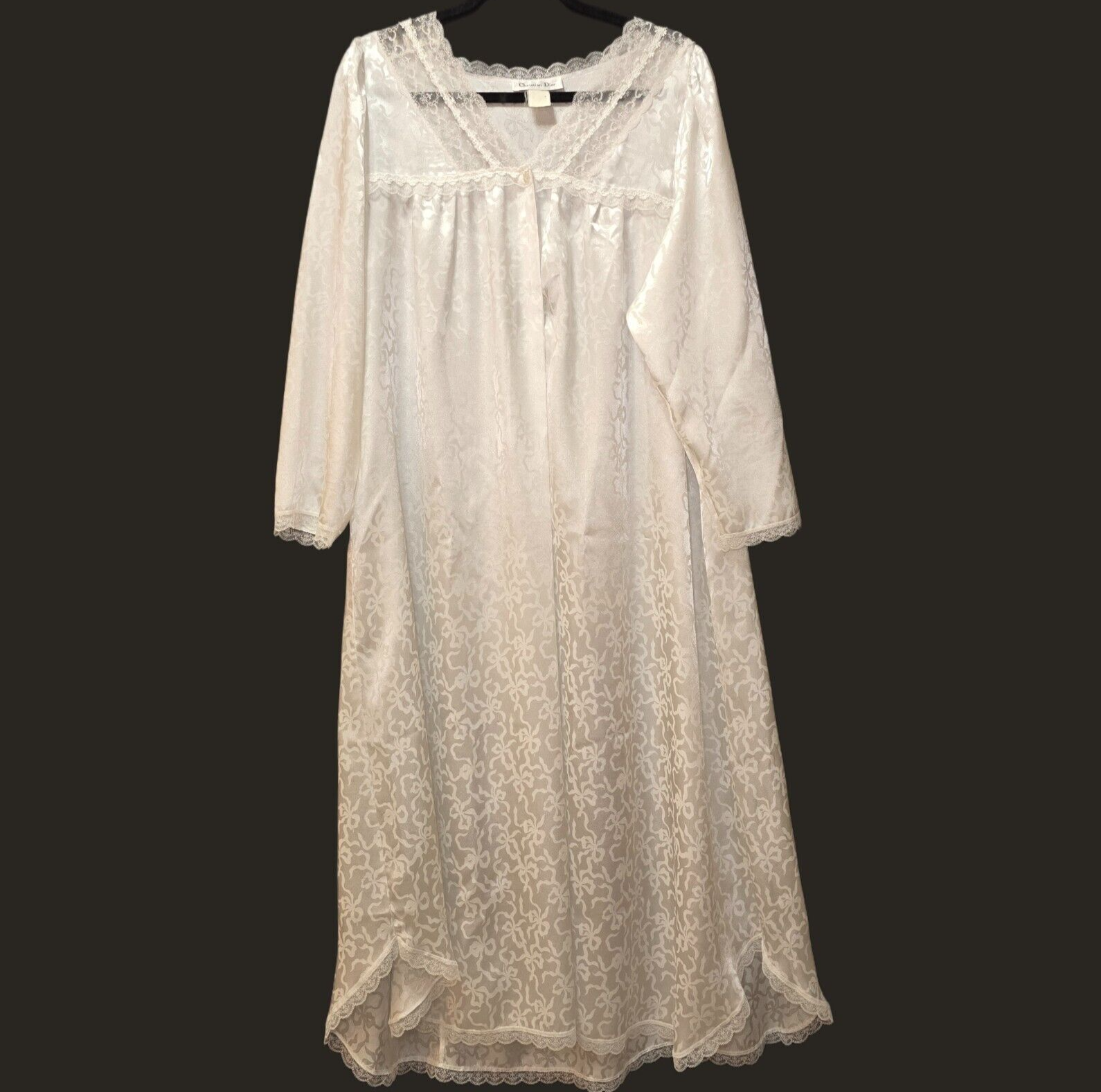 Christian Dior Pure Silk Vintage Nightgown – Timeless Luxury in Size M