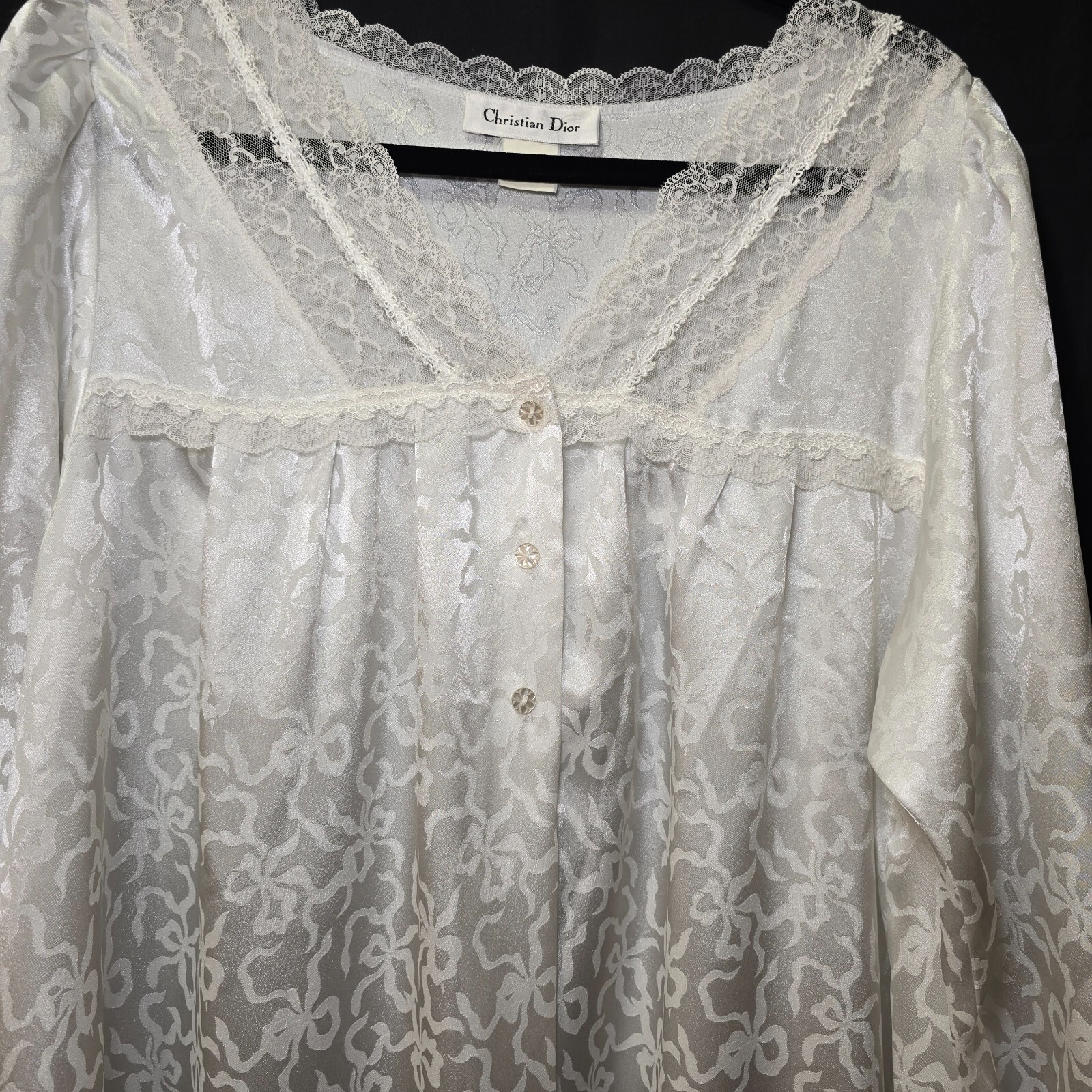 Christian Dior Pure Silk Vintage Nightgown – Timeless Luxury in Size M