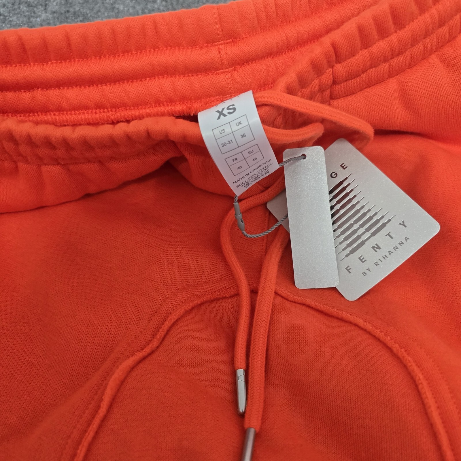 Savage X Fenty Women’s Sweatpants, Size S – Bright Orange, Relaxed & Cozy Style