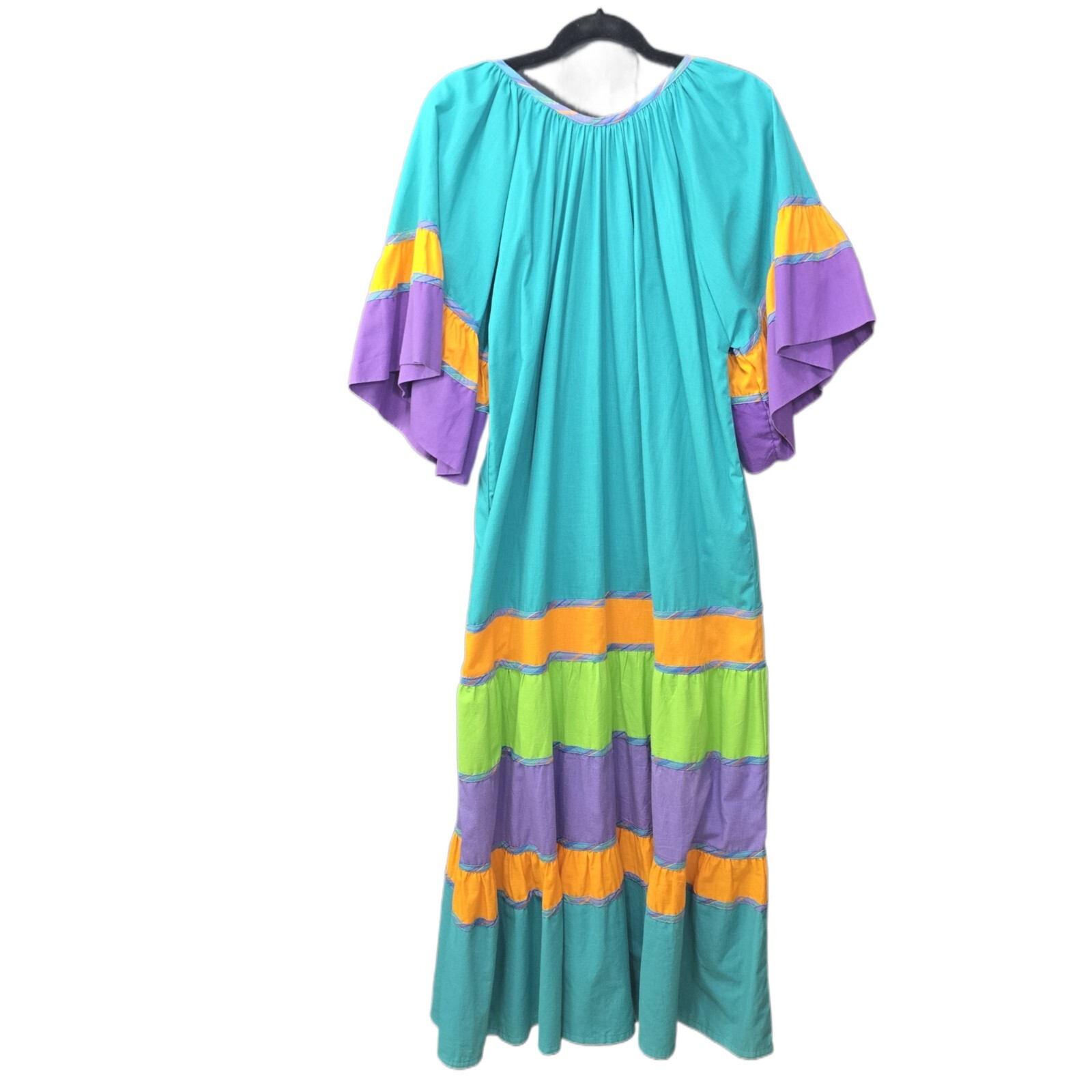 Bueno Flamboyan Women's Vintage 80s Maxi Dress - Bold & One of a Kind