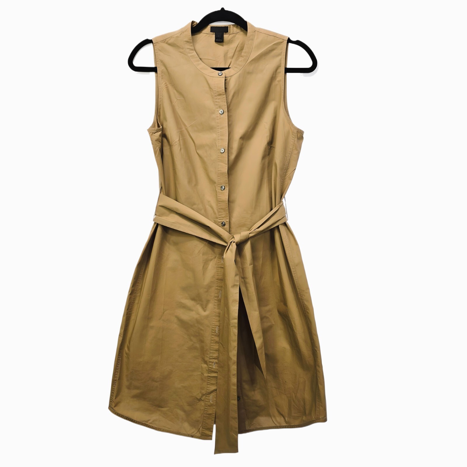 J.Crew Collection Women's Tan Button-Down Shirt Dress – Size S