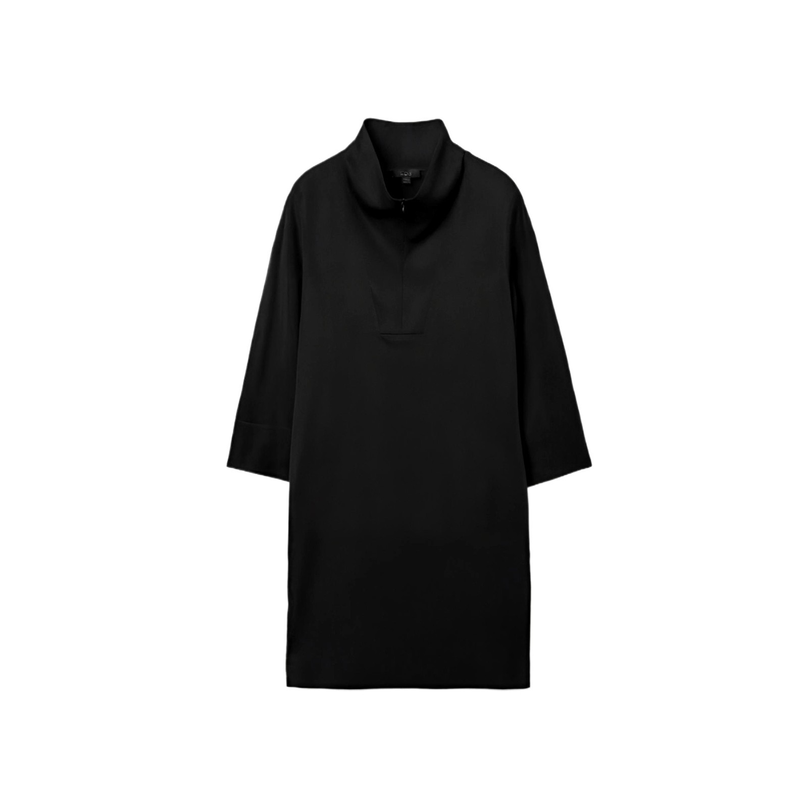 COS Women’s Black Lyocell Utility Dress Size 6 Minimalist Shirt Dress