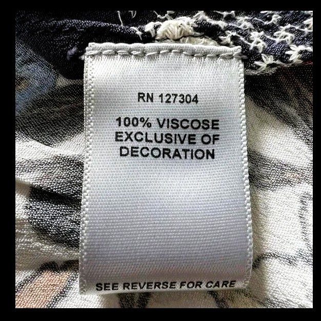 John Mark Women's Floral Embroidered Back Detail Long Sleeve Top S