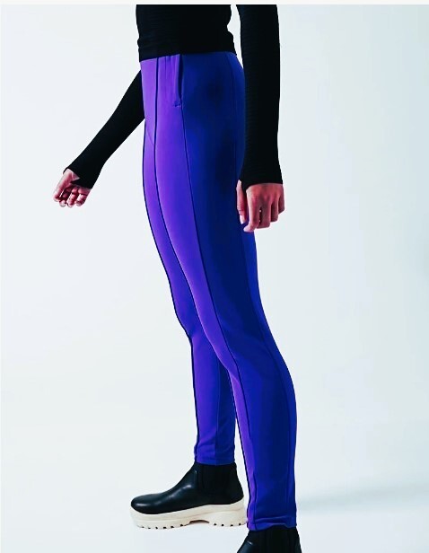 ATHLETA GLACIER SNOW SKINNY PANTS - PURPLE -Size 6 NWT
